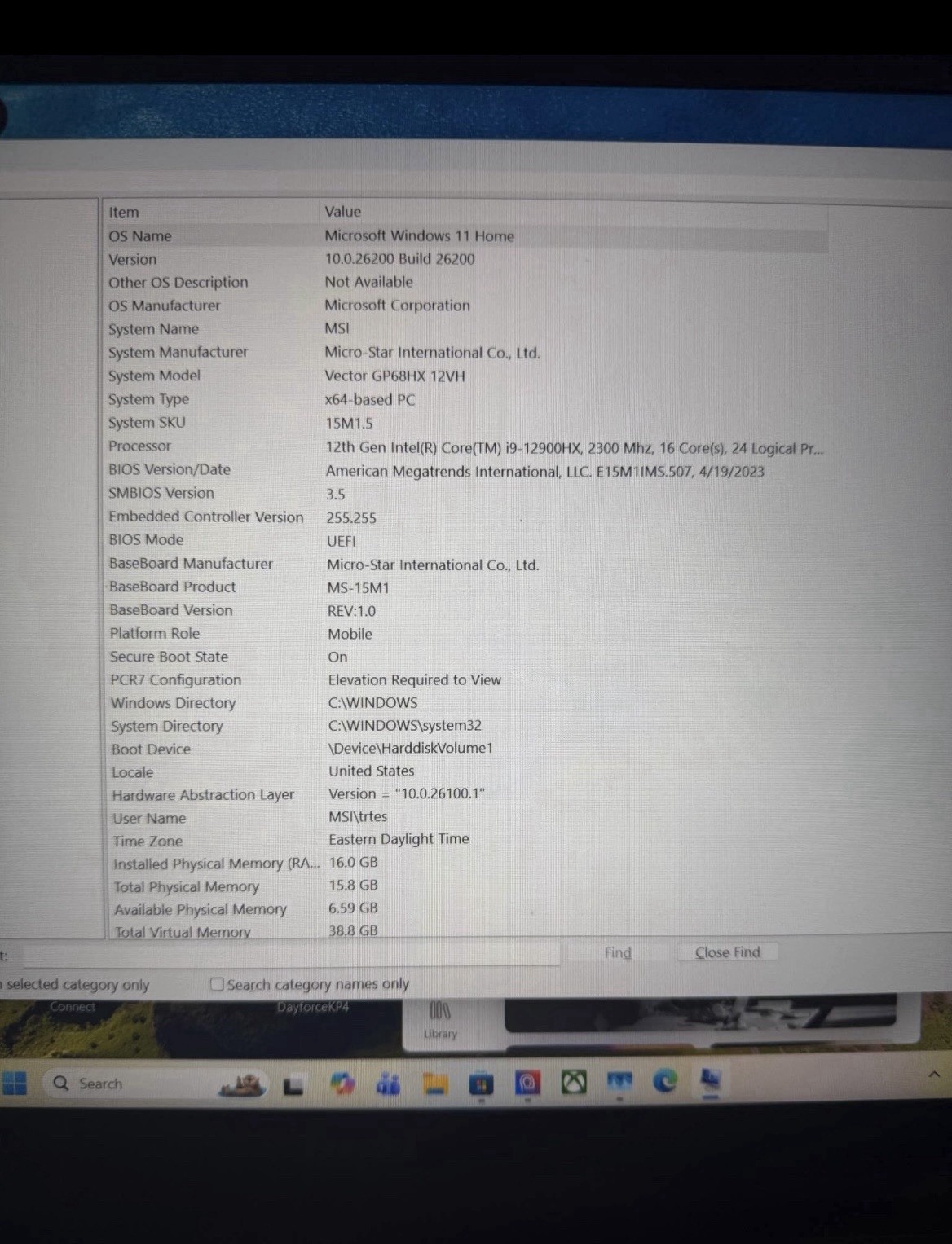 MSI Vector GP68 HX 12V 16″ Gaming Laptop i9 12th Gen 16GB 1TB SSD RTX 4080 Win11