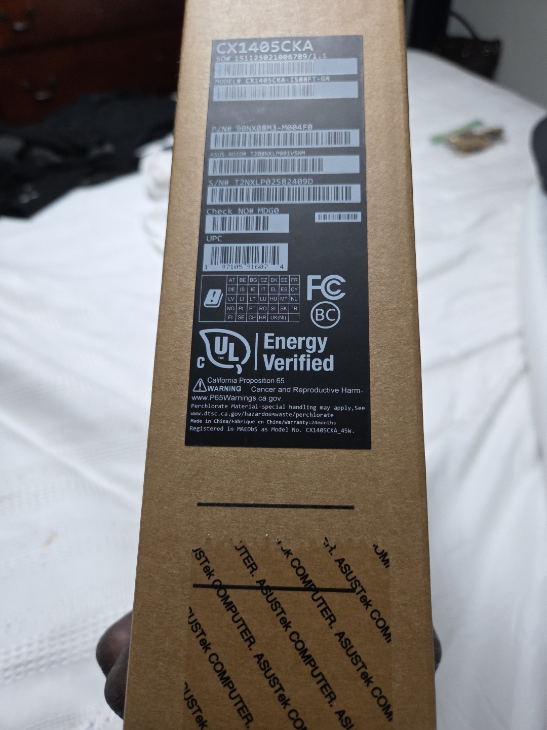 Asus CX1405CKA 14″ CHROMEBOOK CPU : INTEL N4500/BGA SSD128GB RAM: 128G EMMC