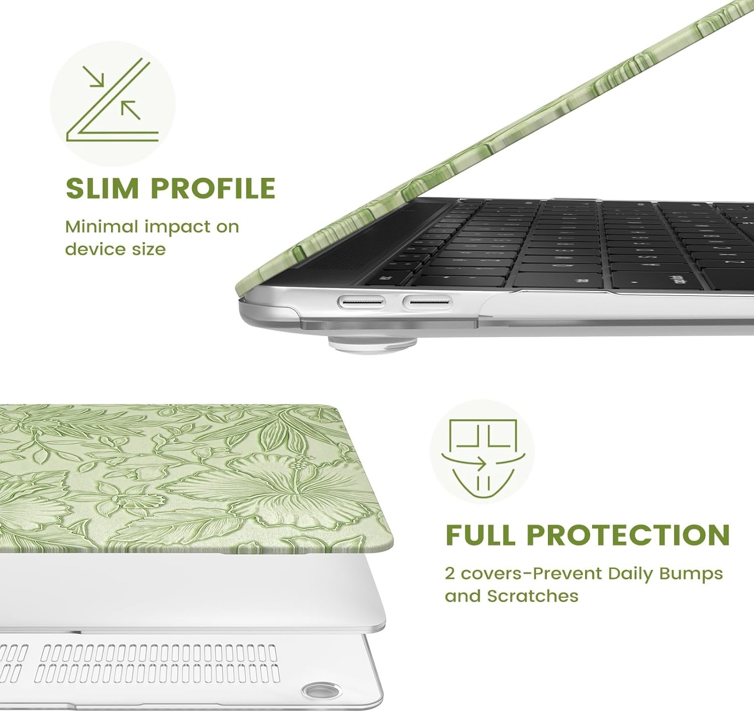 Compatible with MacBook Air 13 inch Case 2020-2018 Release A2337 M1 A2179 A1932,