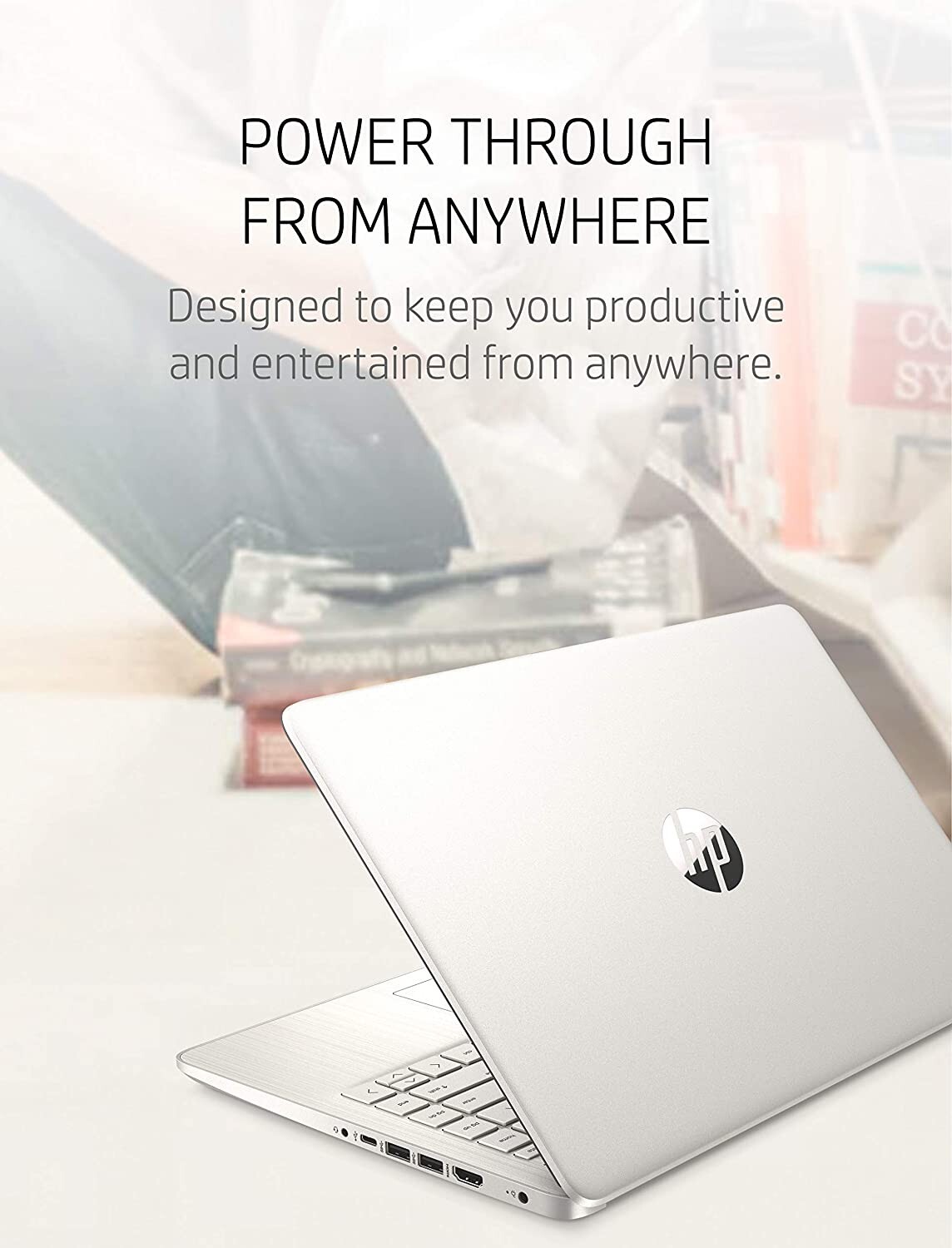 HP LAPTOP 14″HD TOUCH AMD-3020e 4 64GB eMMC Snowflake White 14-fq0080nr Notebook