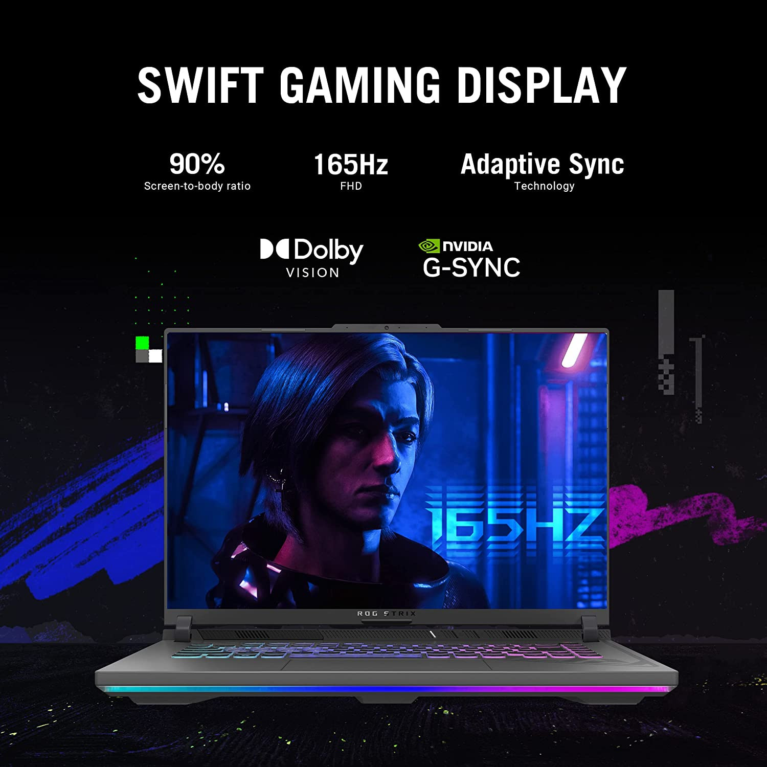 ASUS ROG Strix G16 Gaming Laptop, 165Hz Display RTX 4060, Intel Core I7-13650Hx