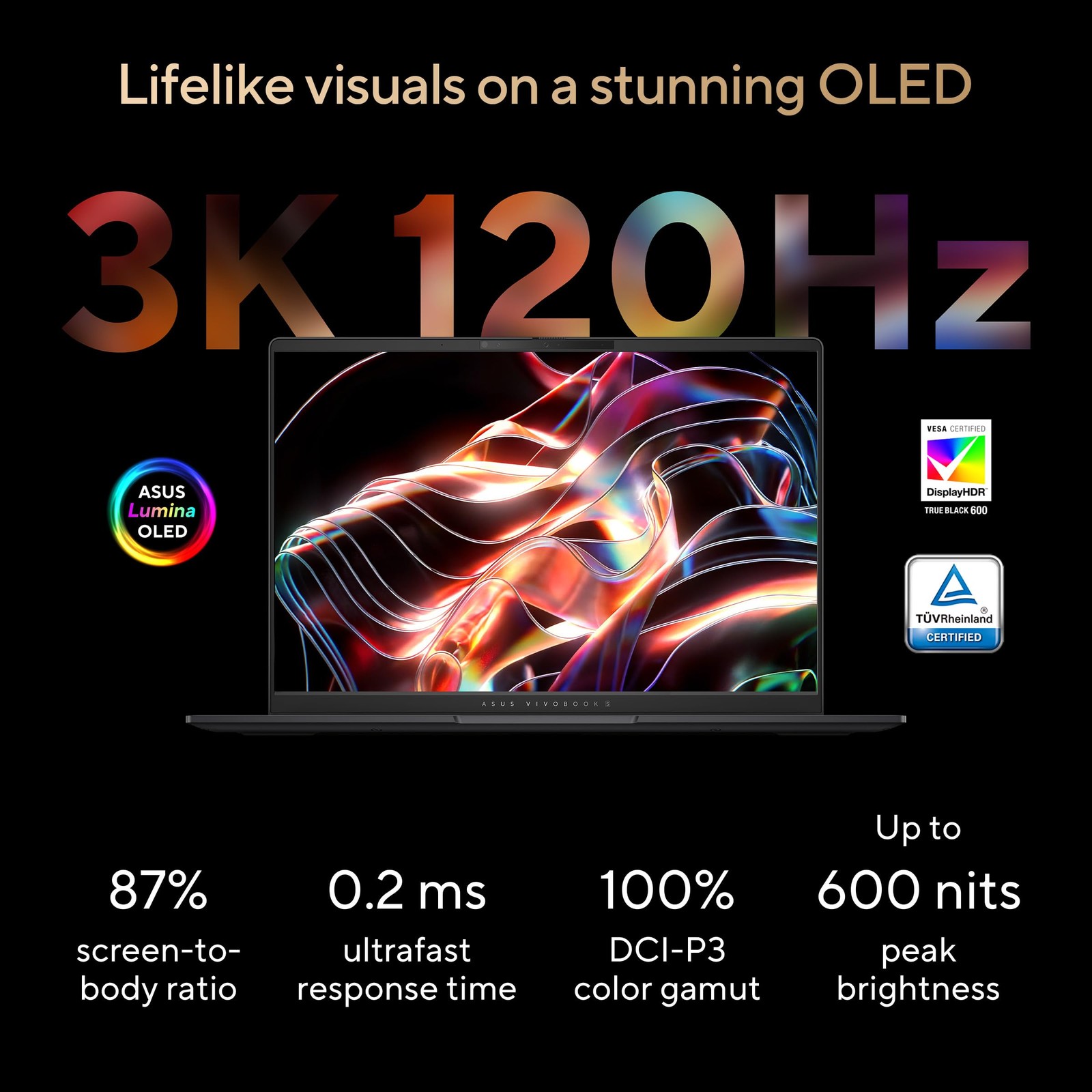 ASUS Vivobook S14 OLED Ryzen AI 9 365 10 Core 24GB 512GB RGB Black M5406WA-DS76