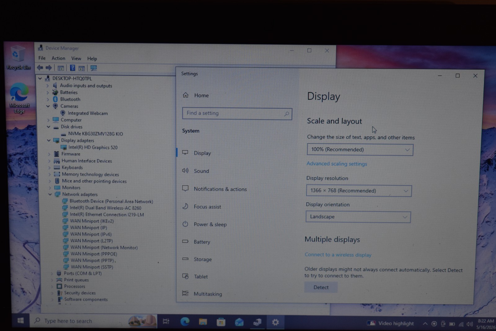 Dell Latitude E7470 Intel Core i7-6600U 2.6GHz 4GB RAM 128GB SSD Windows 10 Pro