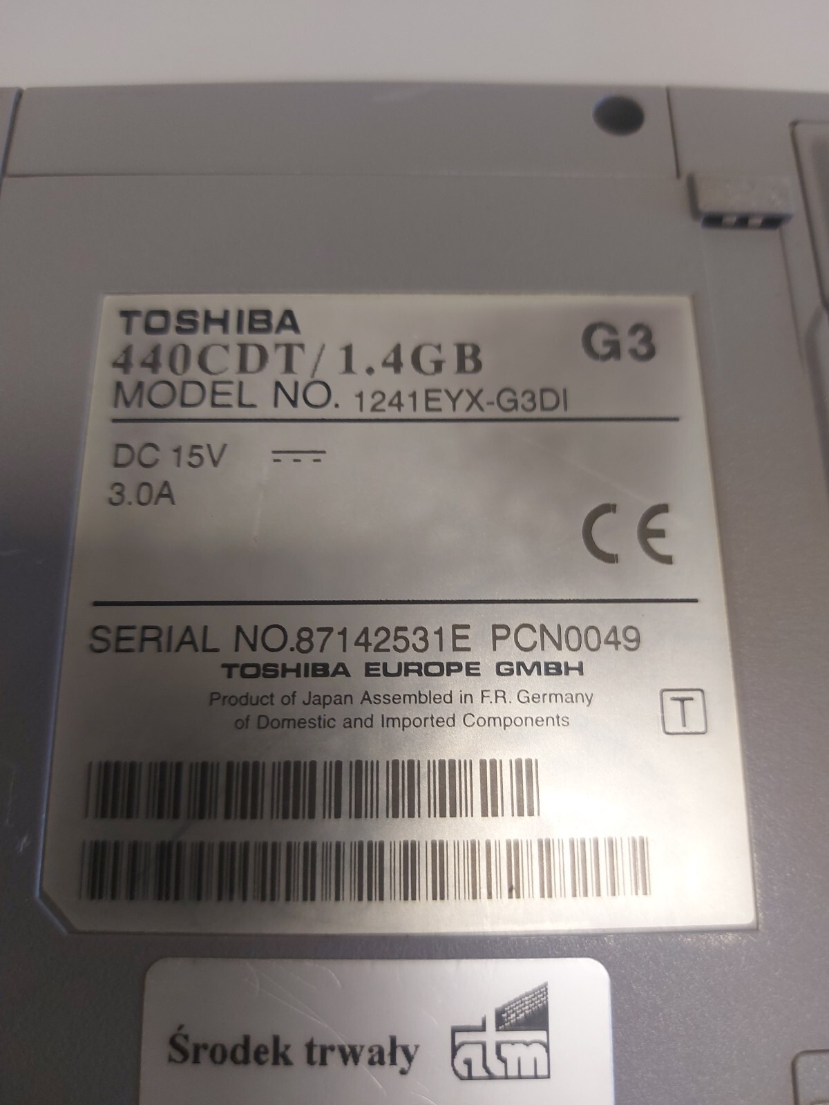 Toshiba Satellite Pro 440CDT 1.4GB
