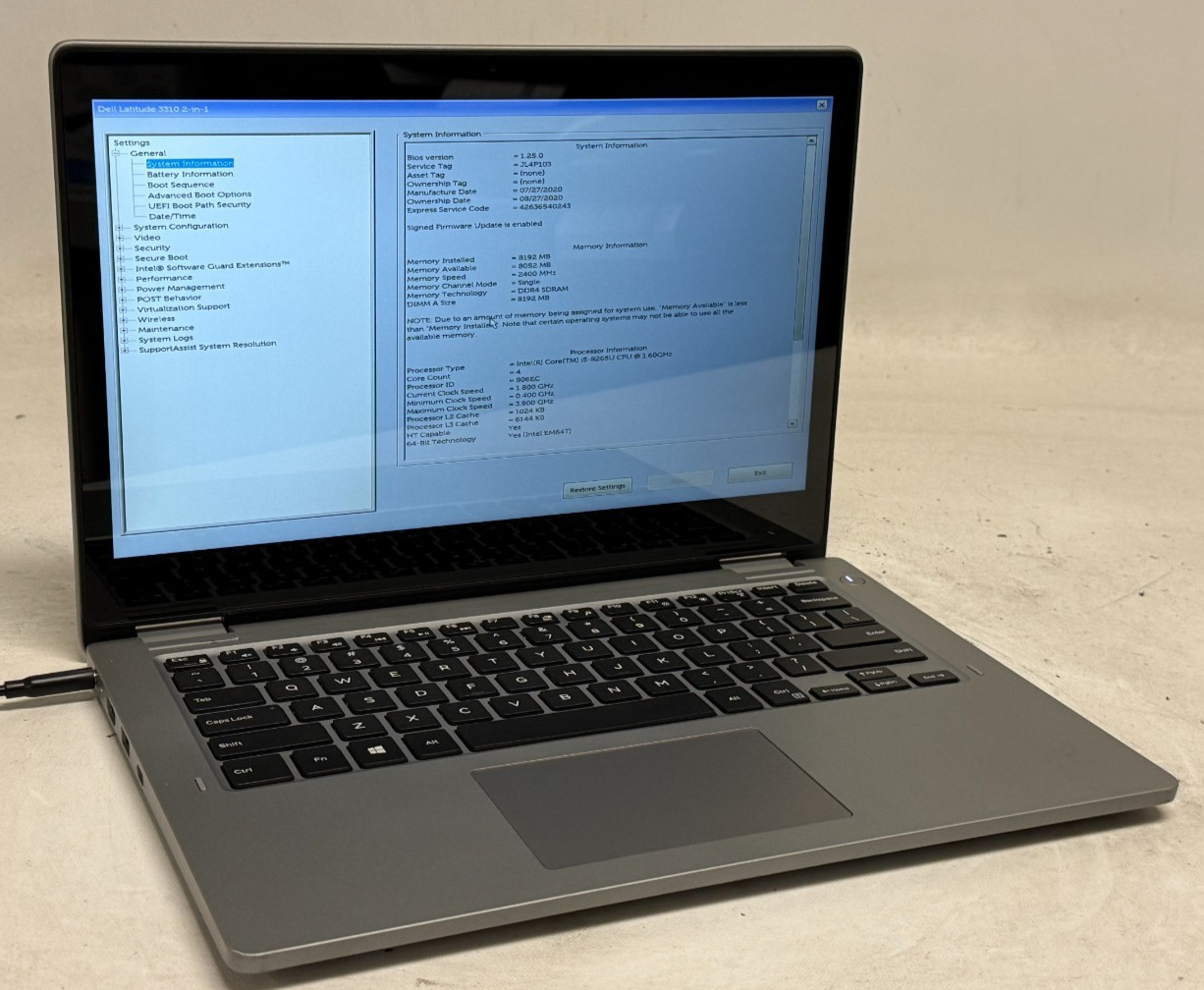 Dell Latitude 3310 2in1 13.3″ (i5-8265u – 8GB RAM – 256GB SSD – Win11Home)