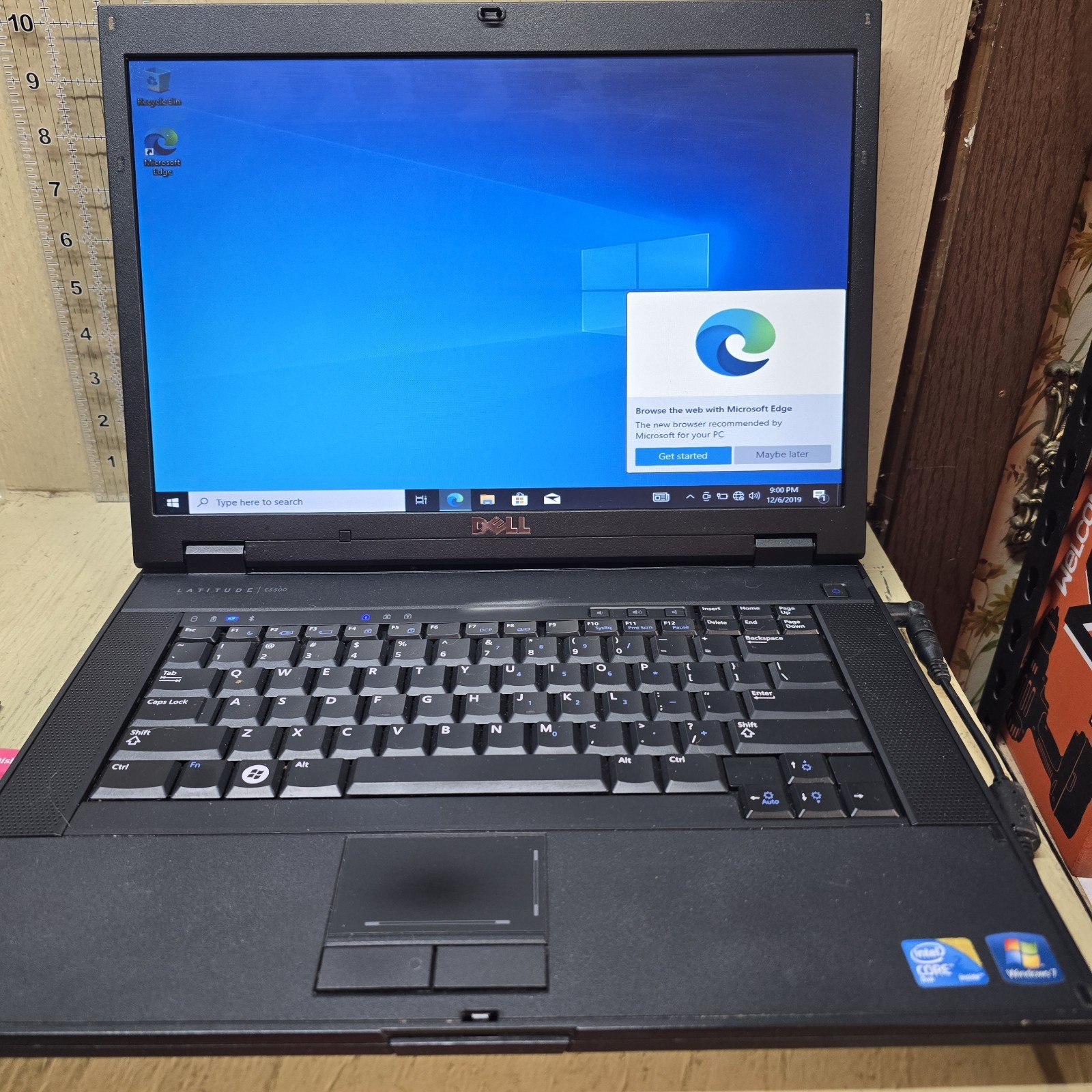 Dell Latitude E5500 Laptop Windows 10 Pro 32 Bit 15.4in No Charger Parts