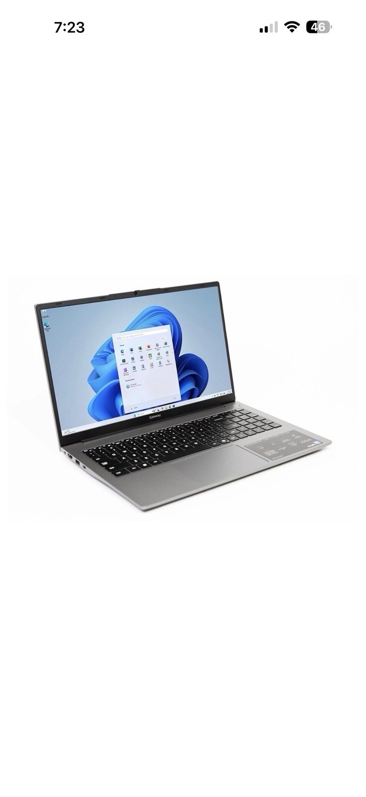 Gateway 15.6 FHD IPS Intel N100 4GB RAM 128GB SSD Windows 11 NEW Sealed Box