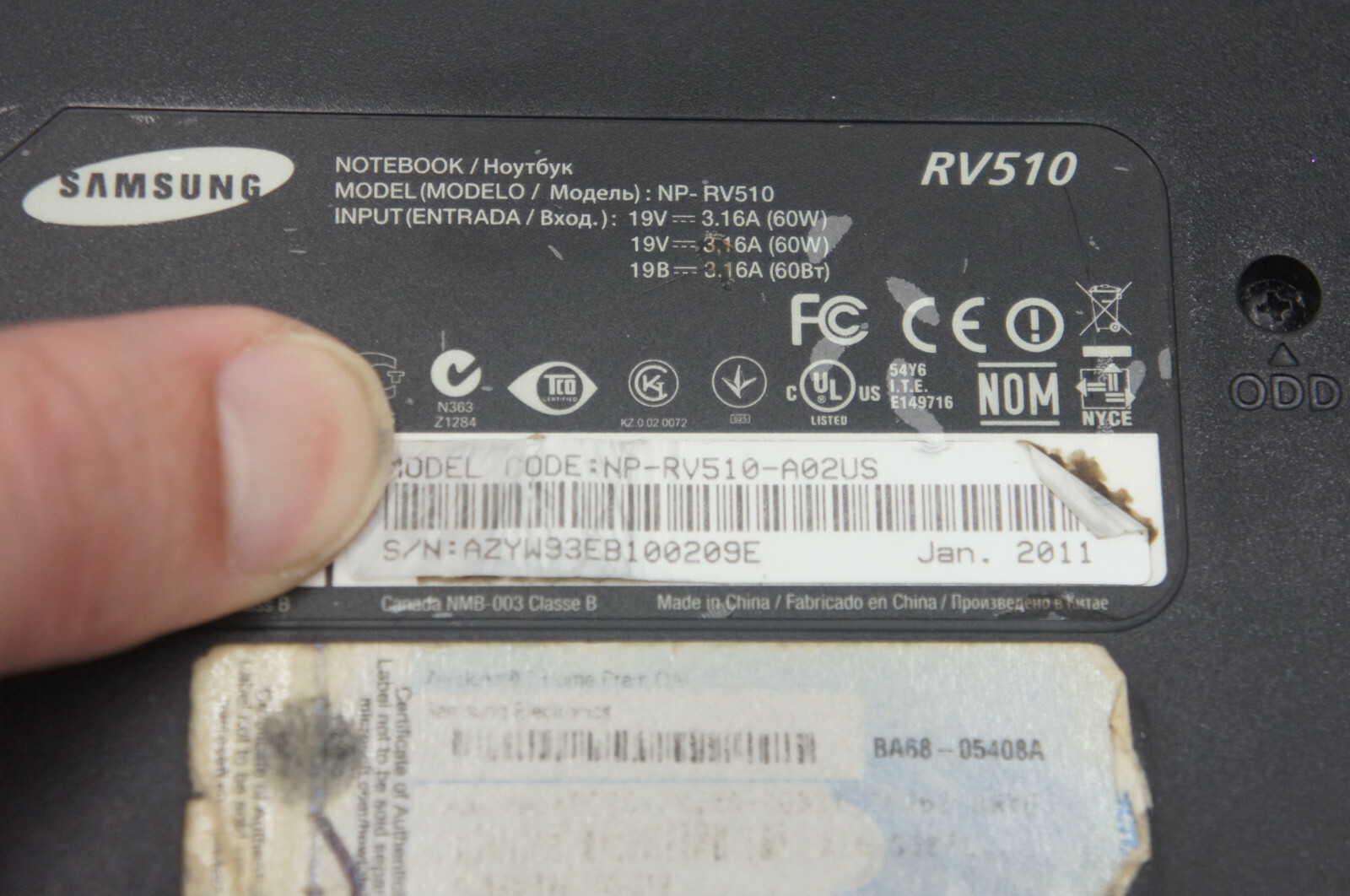 🍀 PARTS REPAIR Samsung NP-RV510 15.6 Celeron 2.1 GHz Laptop Computer NO MEMORY