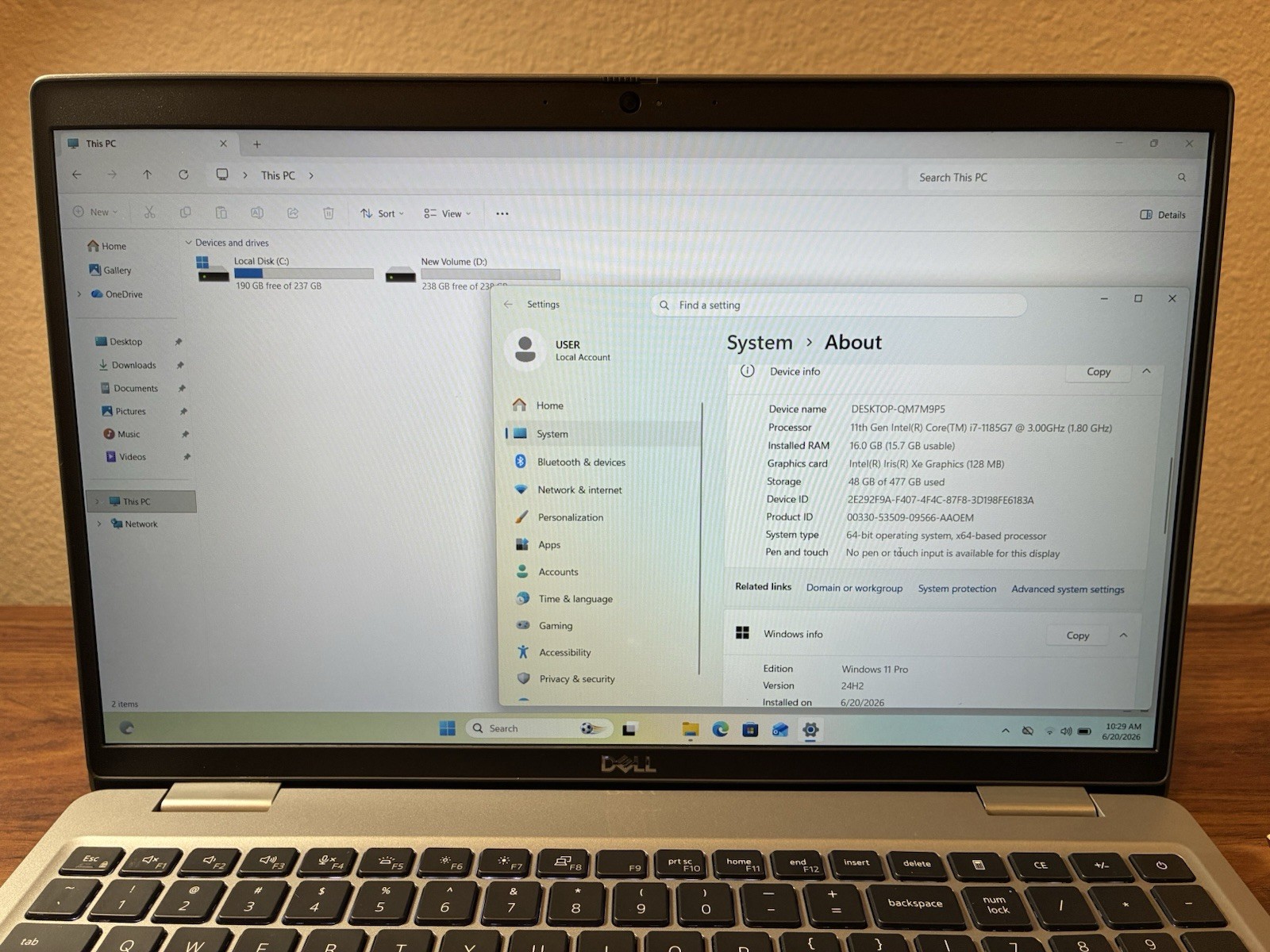 Dell Latitude 5520 Laptop i7-1185G7 16GB RAM 512GB SSD 15.6” FHD WIN 11 W/AC!