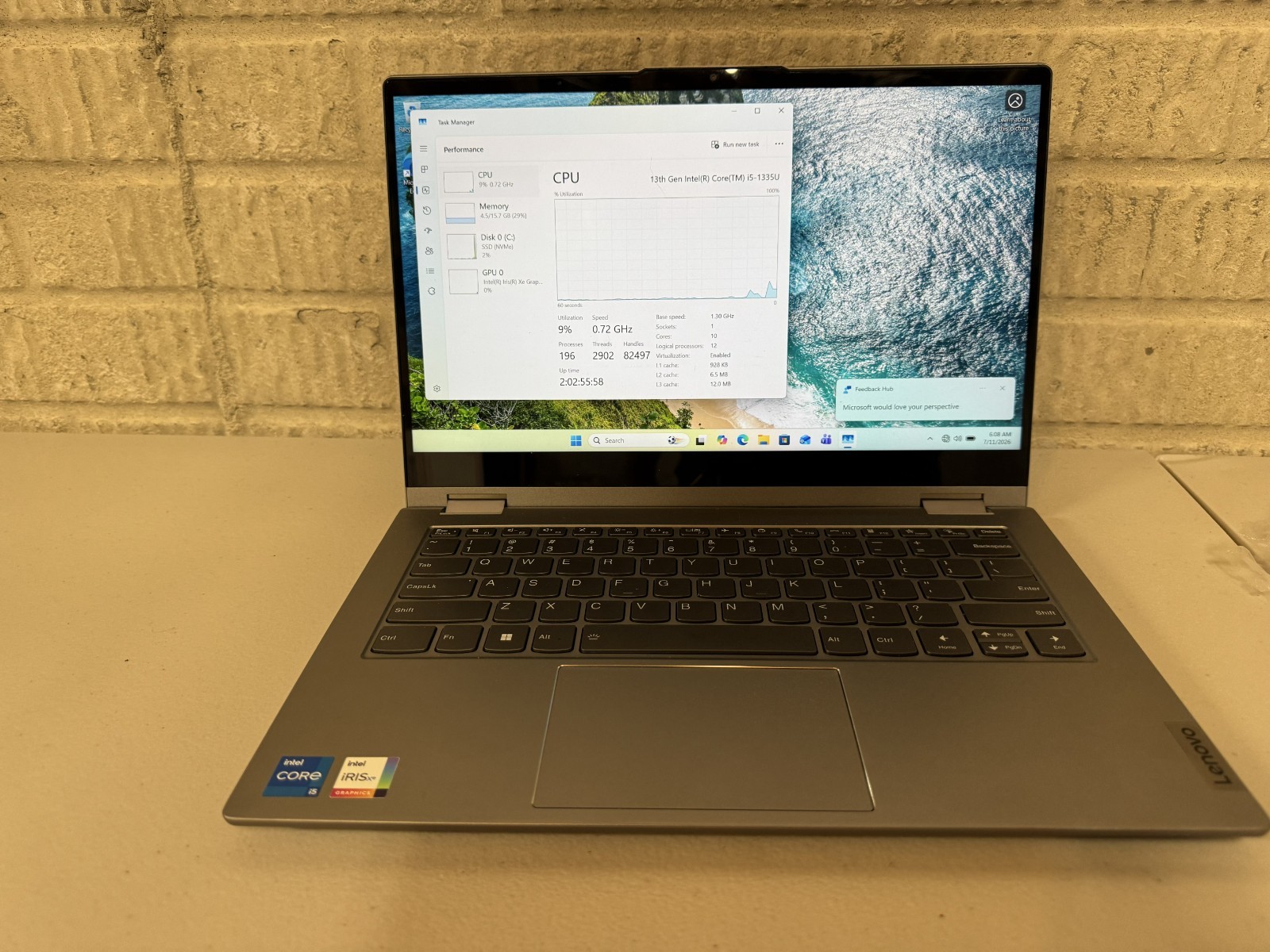 Lenovo Thinkbook 14s Yoga Intel i5-1335U Win 11 PRO 240GB 16gbRAM