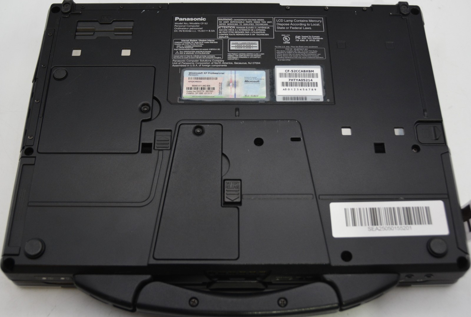 Panasonic CF-52 1.25GB DDR2 | NO OS/NO STORAGE/NO BOOT*PARTS/REPAIR/READ*