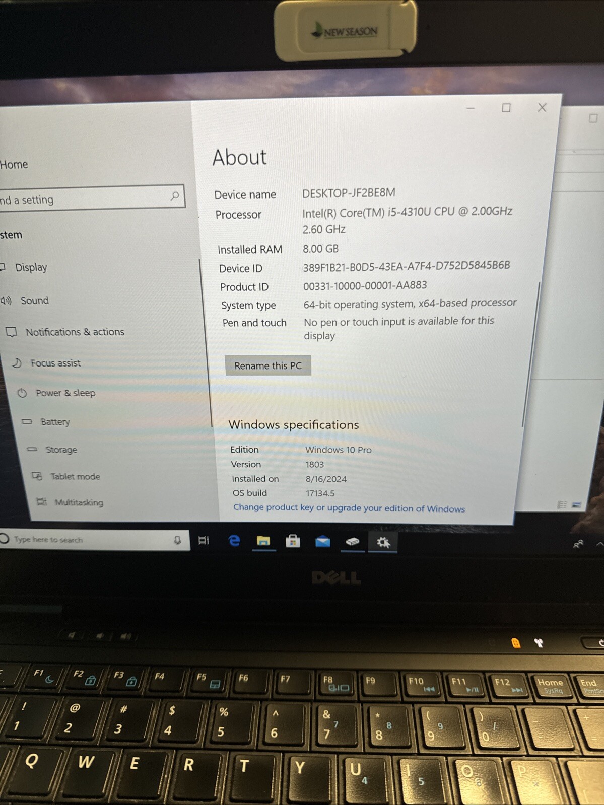 Dell Latitude E7440 14″ Intel Core i5-4310U 2.00 GHz 8 GB 237 GB SSD W10P