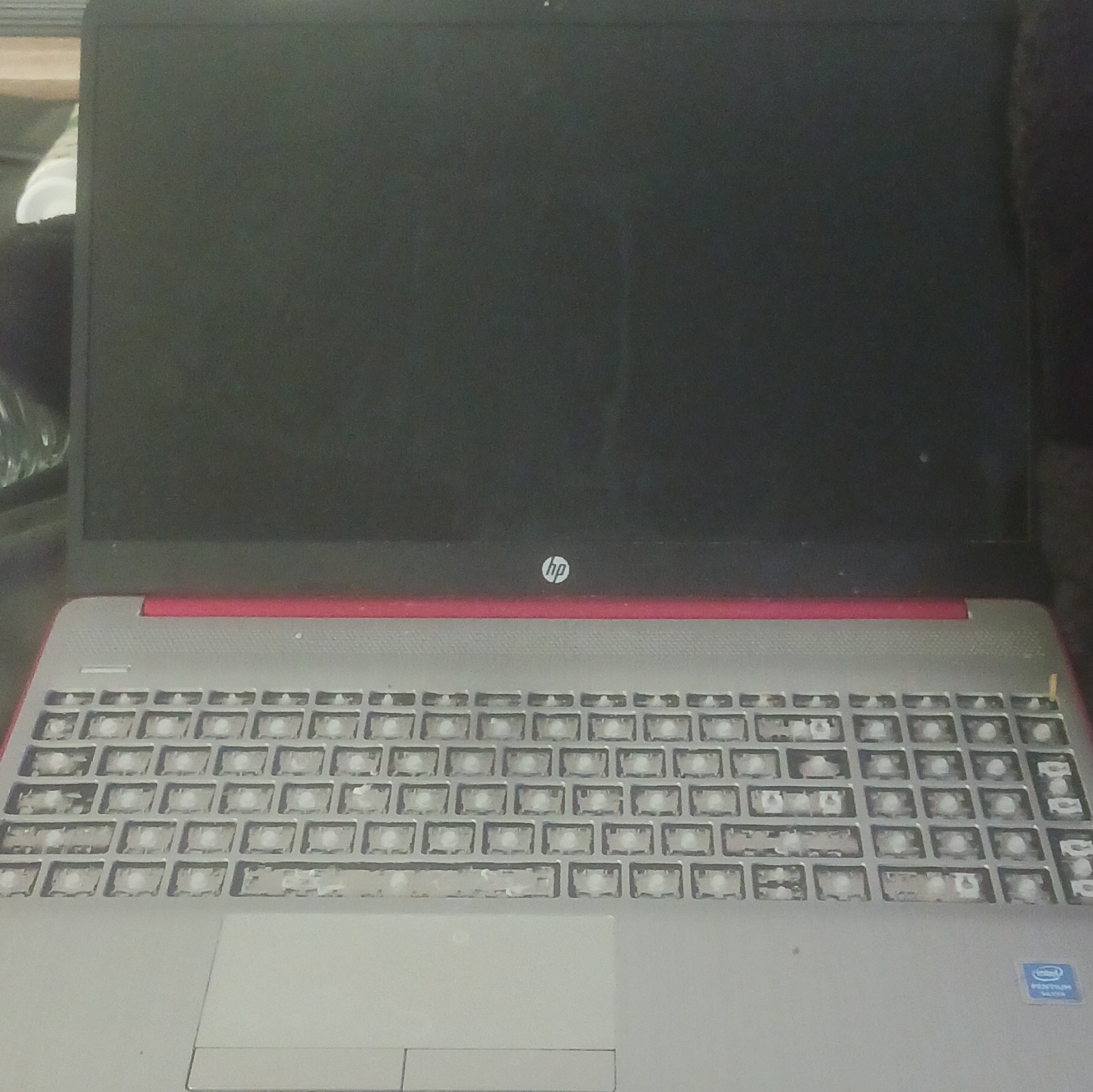 HP Laptop Intel Processor Red Silver Integrated Graphics Notebook / E-waste