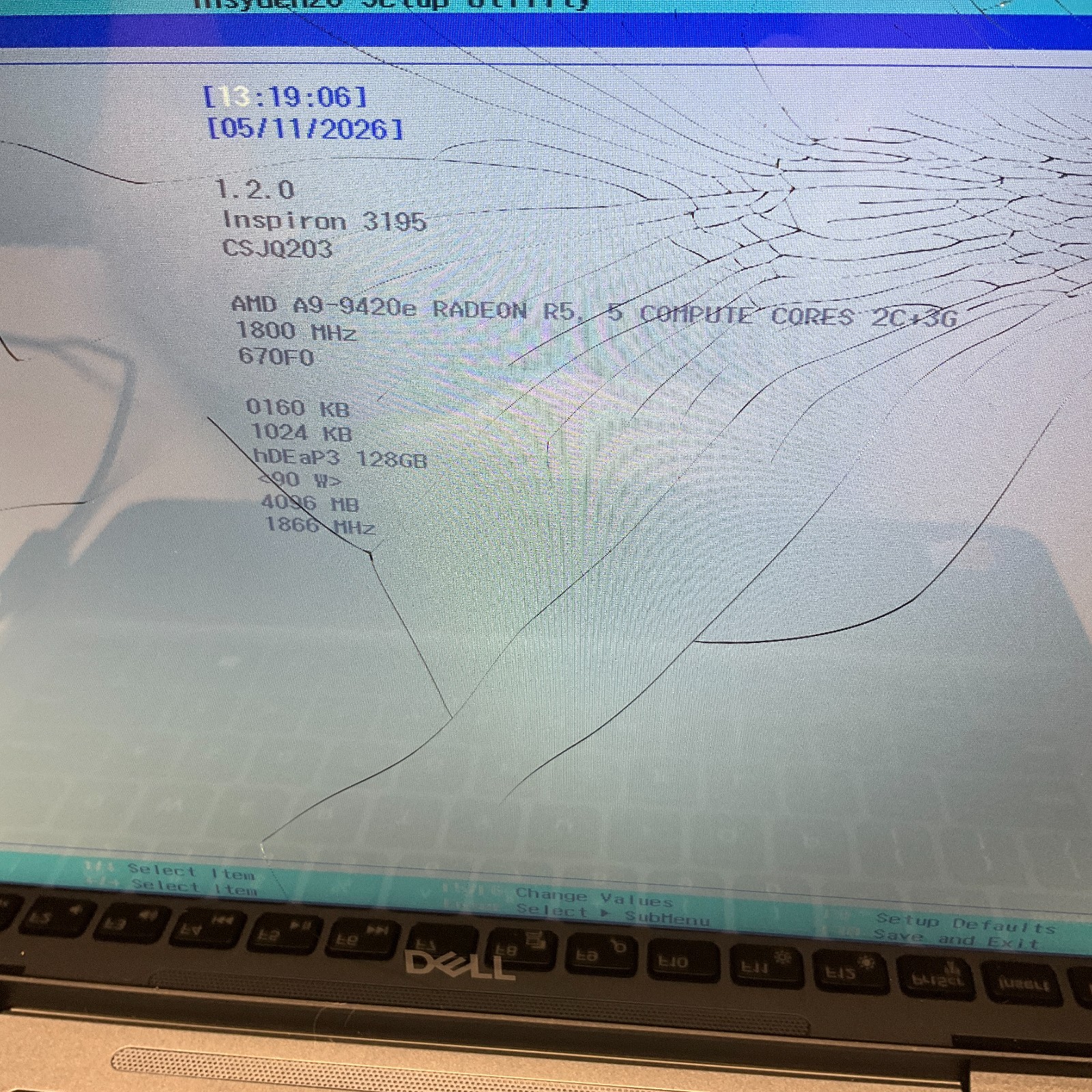 Dell Inspiron 3195 – 11.6″ Touch – AMD A9-9420e 4GB 128GB SSD NO OS Laptop READ