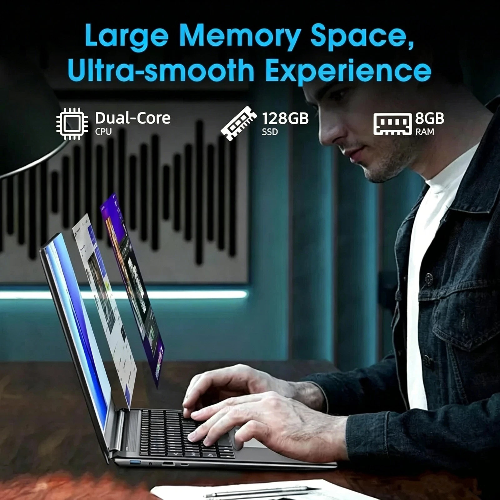 SGIN Laptop Notebook 14.1″ FHD Intel Celeron N4020 2.8GHz 12GB DDR4 512GB SSD US