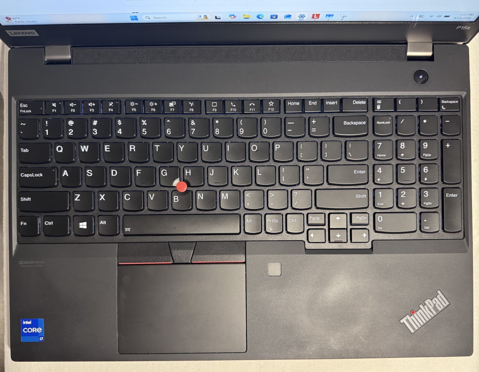 LENOVO ThinkPad P15s Gen2i i7 15.6″ 16GB RAM 512GB SSD WIN11P NVIDIA T500
