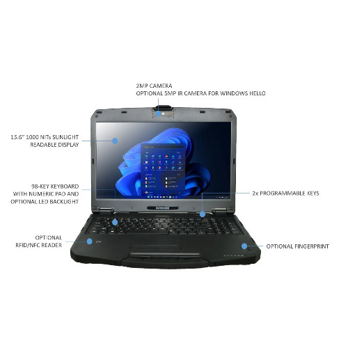 DURABOOK S15 15′ FHD Intel Core i5-1235U Windows 11 8GB RAM 256GB PCIe