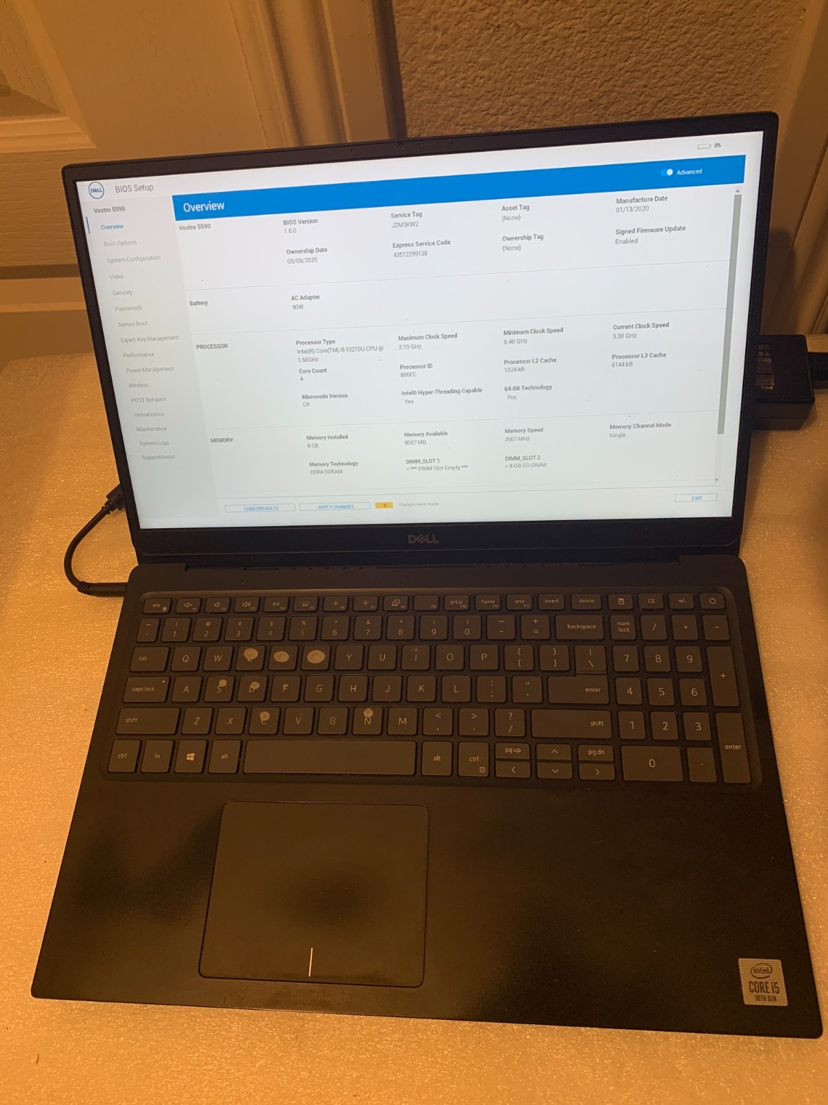 Dell Vostro 5590 I5 10th Gen READ