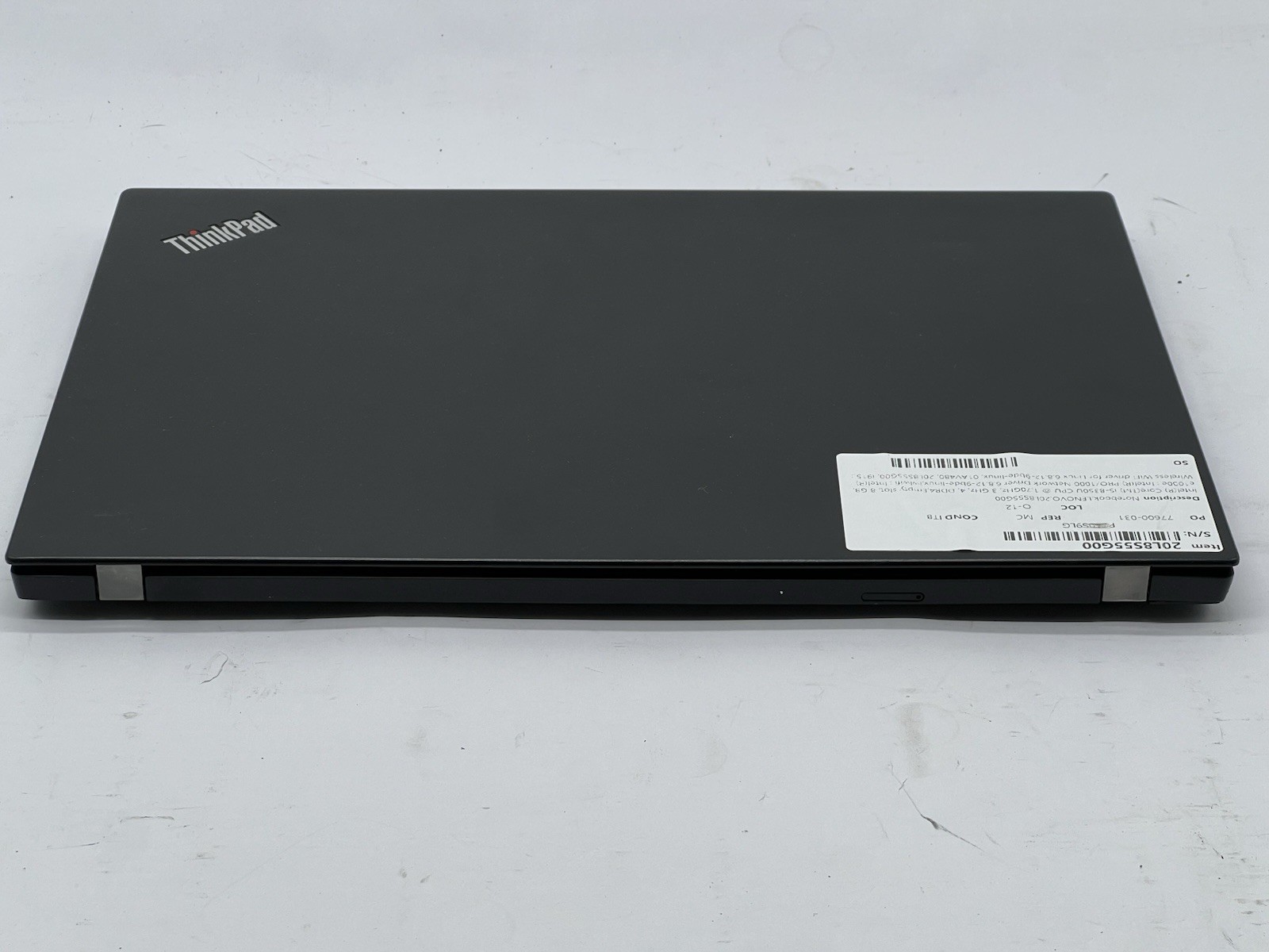 Lenovo ThinkPad T480s, i5-8350U CPU, @ 1.70GHz, 8GB RAM-No HDD/OS/Charger