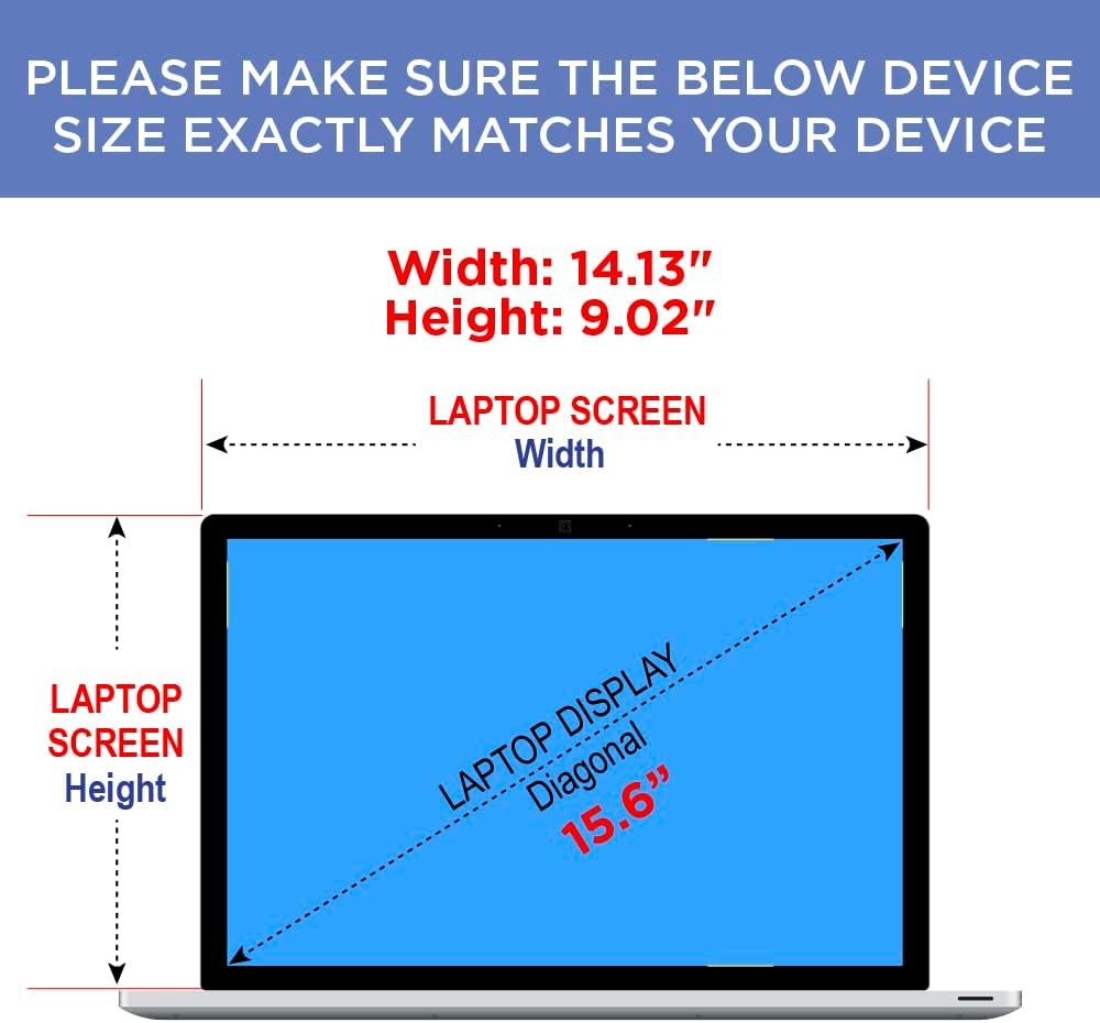 Premium Matte Anti Glare Screen Protector for 15.6 Inch HP ENVY x360 2-in-1 Lapt