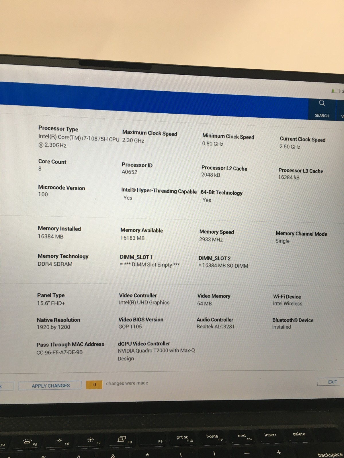Dell Precision 5550 i7‑10875H 16GB 1TB SSD T1000 15.6″ FHD Non‑Touch Win11