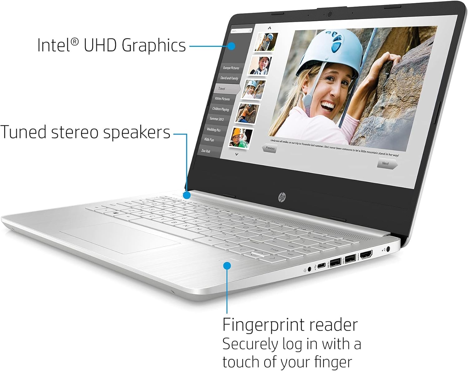 HP 14-dq2055wm 14″ FHD i3-1115G4 Intel UHD Graphics 4GB RAM 256GB SSD WIN 10 S