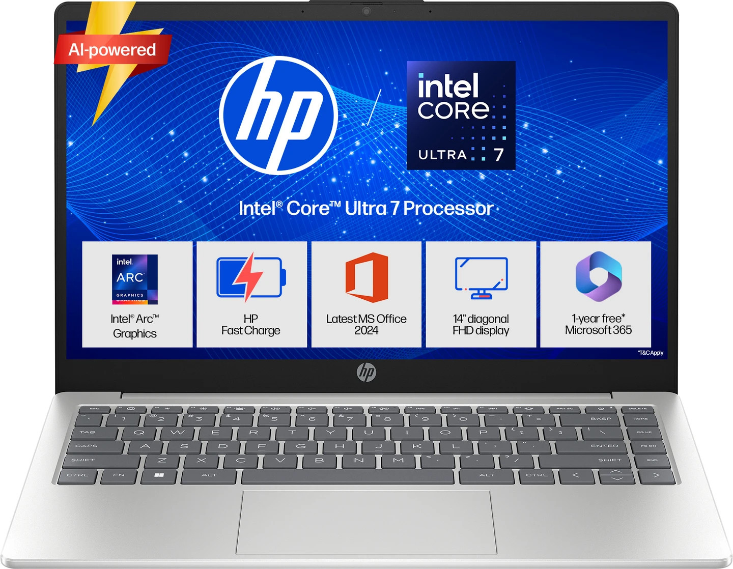 HP Intel Core Ultra 7 – (16 GB/1 TB SSD/Windows 11 Home) 14-ep1152TU- Fedex Ship