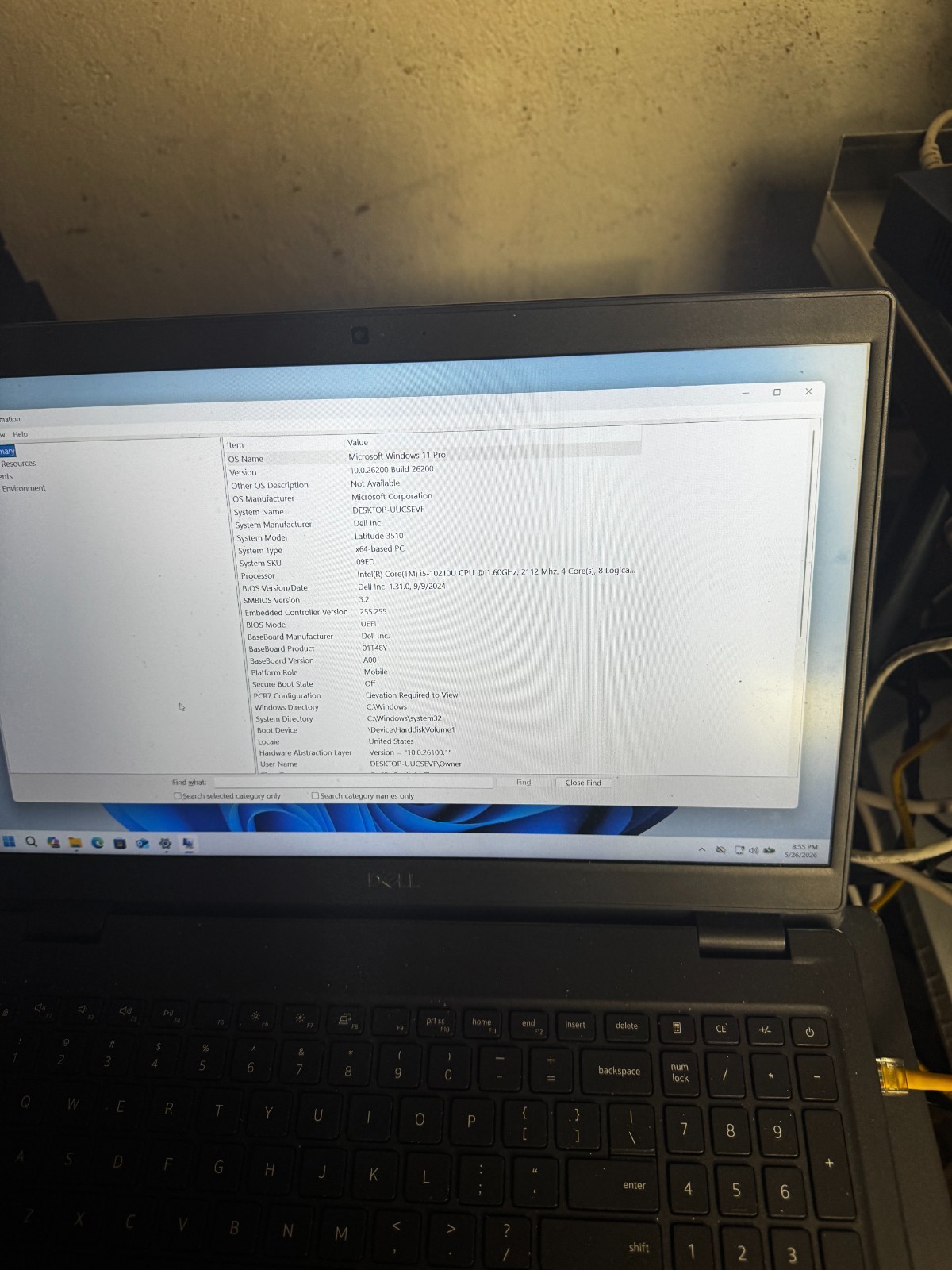 Dell Latitude 3510 Core I5-10210 256GB SSD 8GB RAM Win11 Pro Laptop *Read #5792