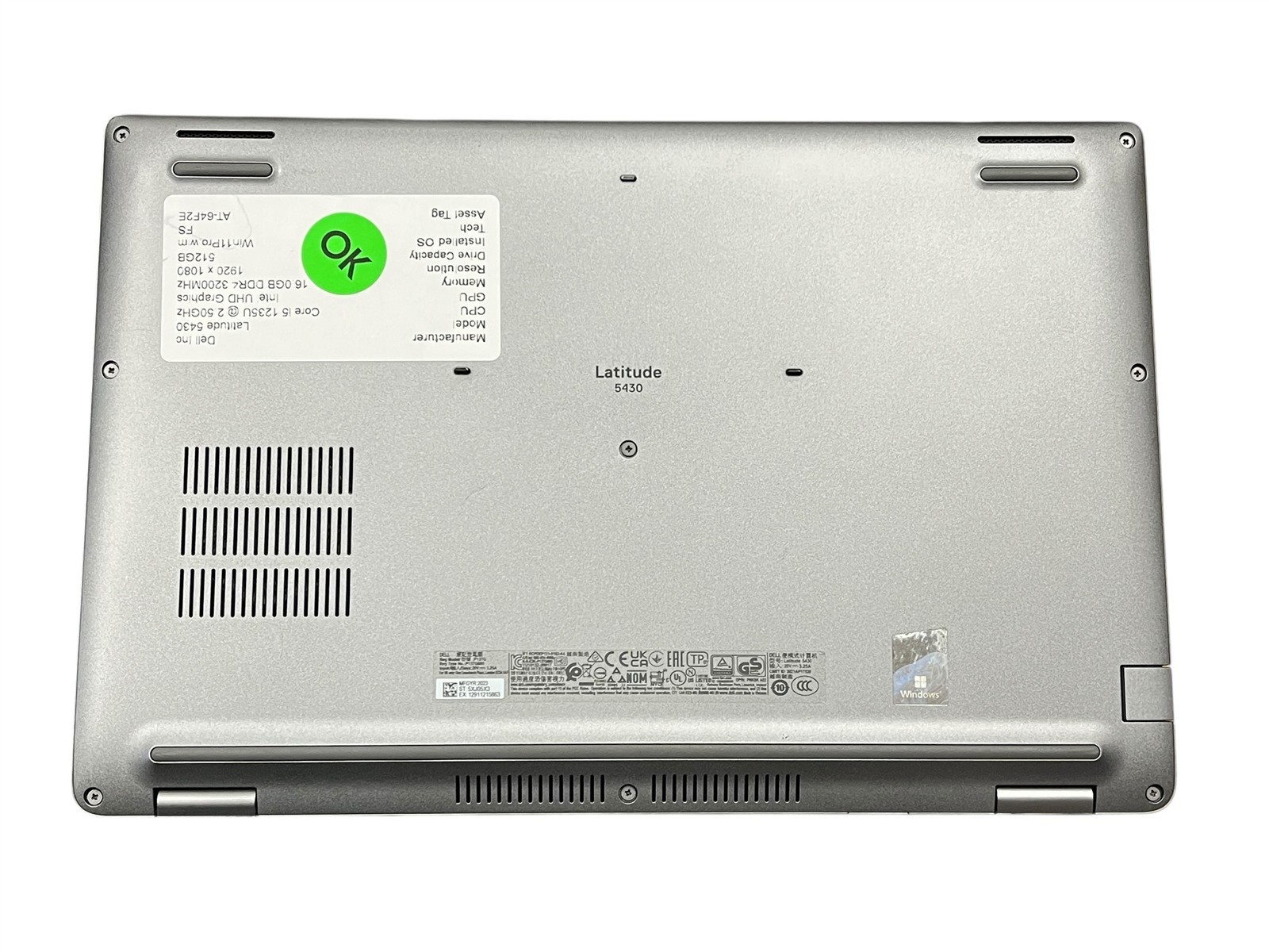 Dell Latitude 5430 i5-1235U 2.5GHz 16GB DDR4 RAM 512GB SSD Win 11 Pro 14″ Laptop