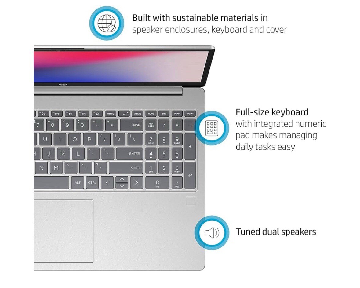 HP 15.6″ Diagonal Full HD (1920 x 1080) Laptop, 11th Gen Intel Core