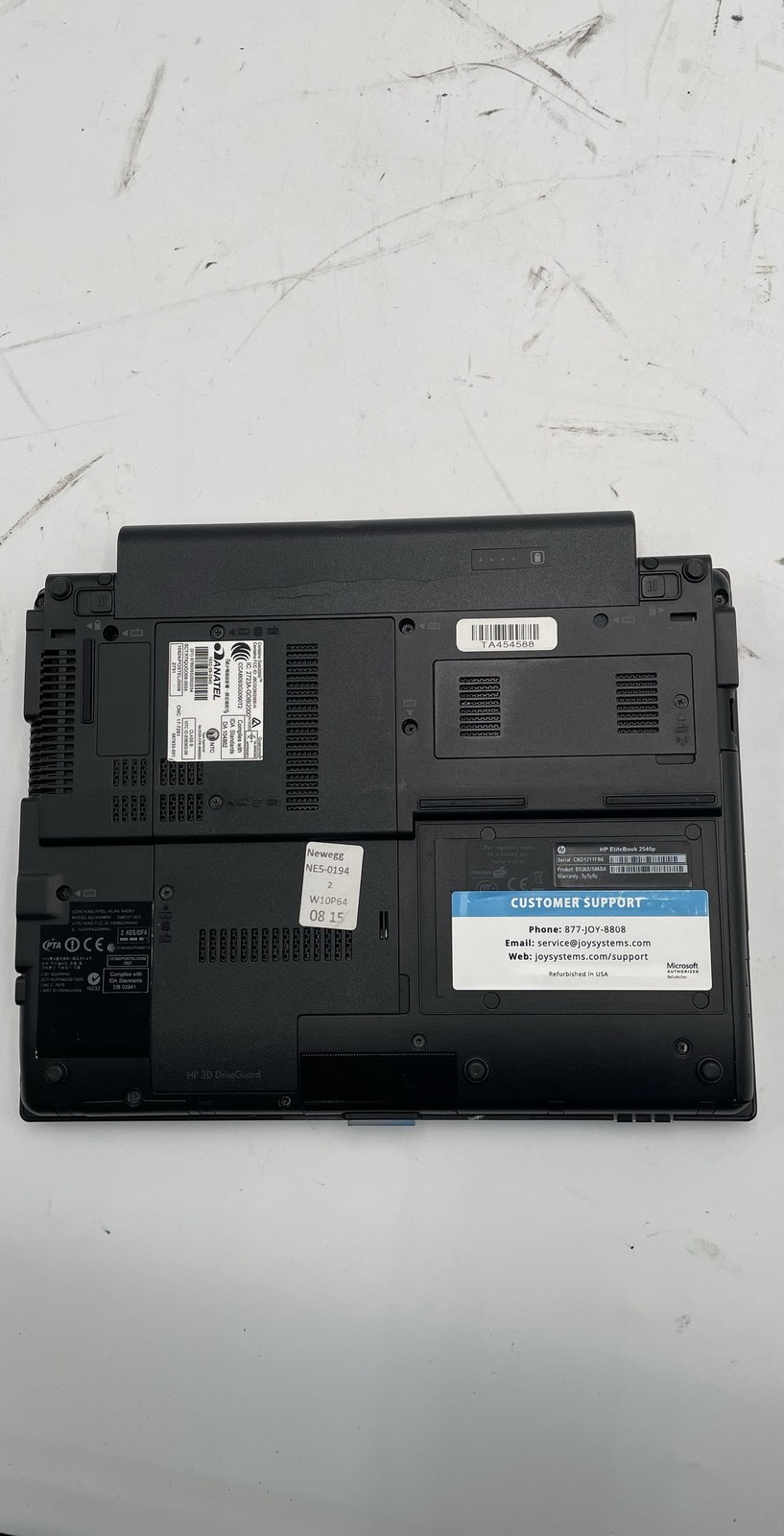 HP EliteBook 2540p 12.1″ Intel Core Processor Laptop For Parts or Repair Unit