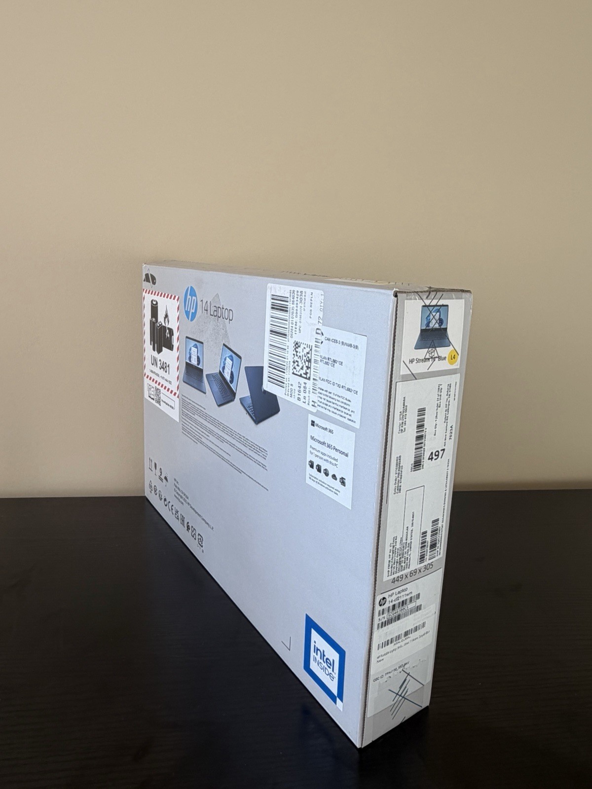 HP Stream 14-CF2111WM 14” (64GB eMMC Intel Celeron N4120 4GB RAM) Laptop – Blue