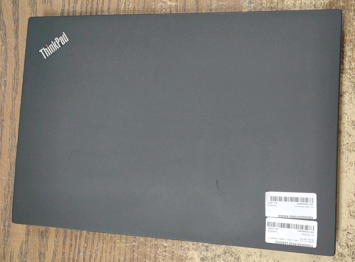 Lenovo ThinkPad P53s W/ Intel i7-8665U, 24GB RAM, 256GB SSD.