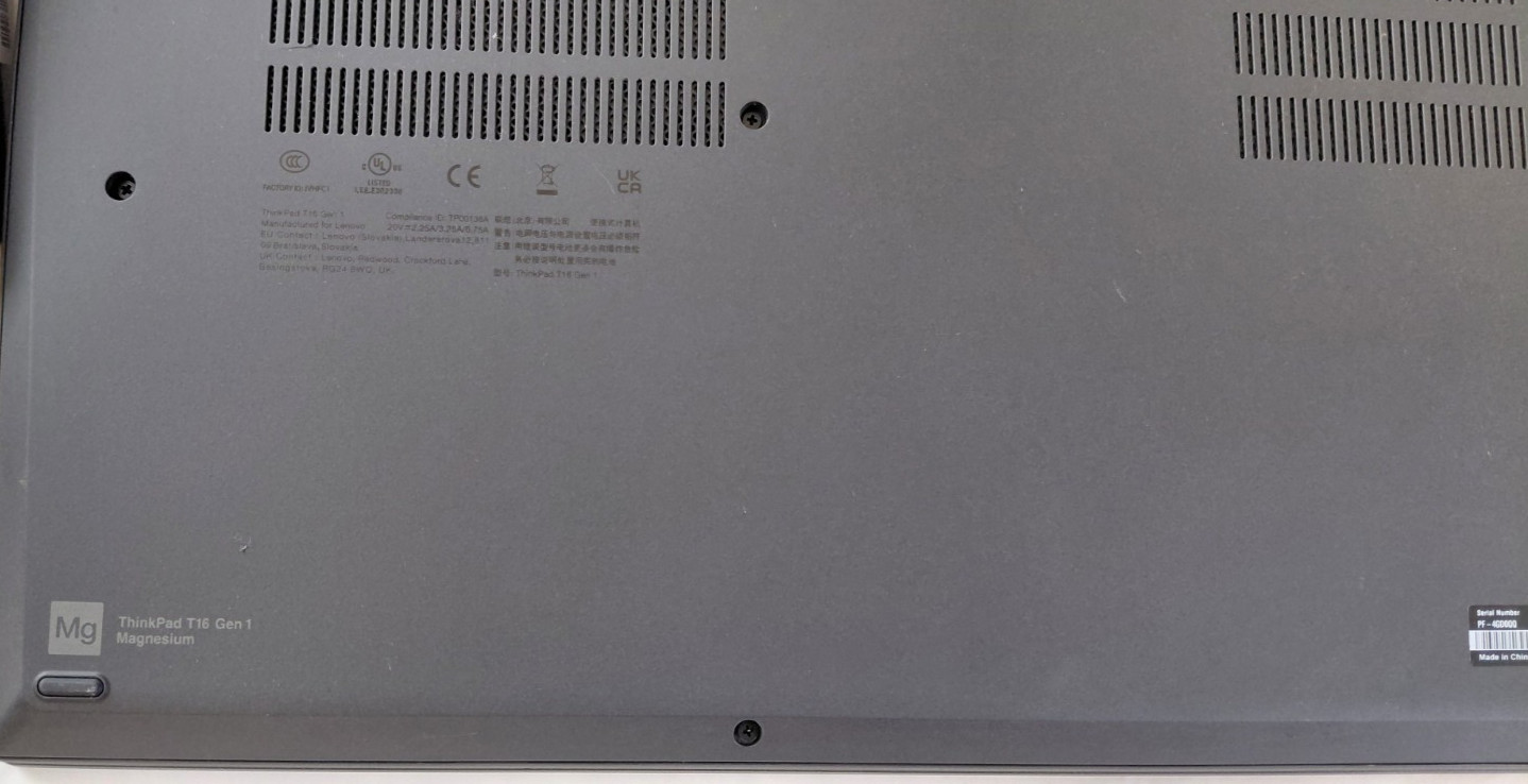 Lenovo ThinkPad T16 Gen 1 – 1.6 GHz i5-1235U 8GB RAM- 256GB SSD