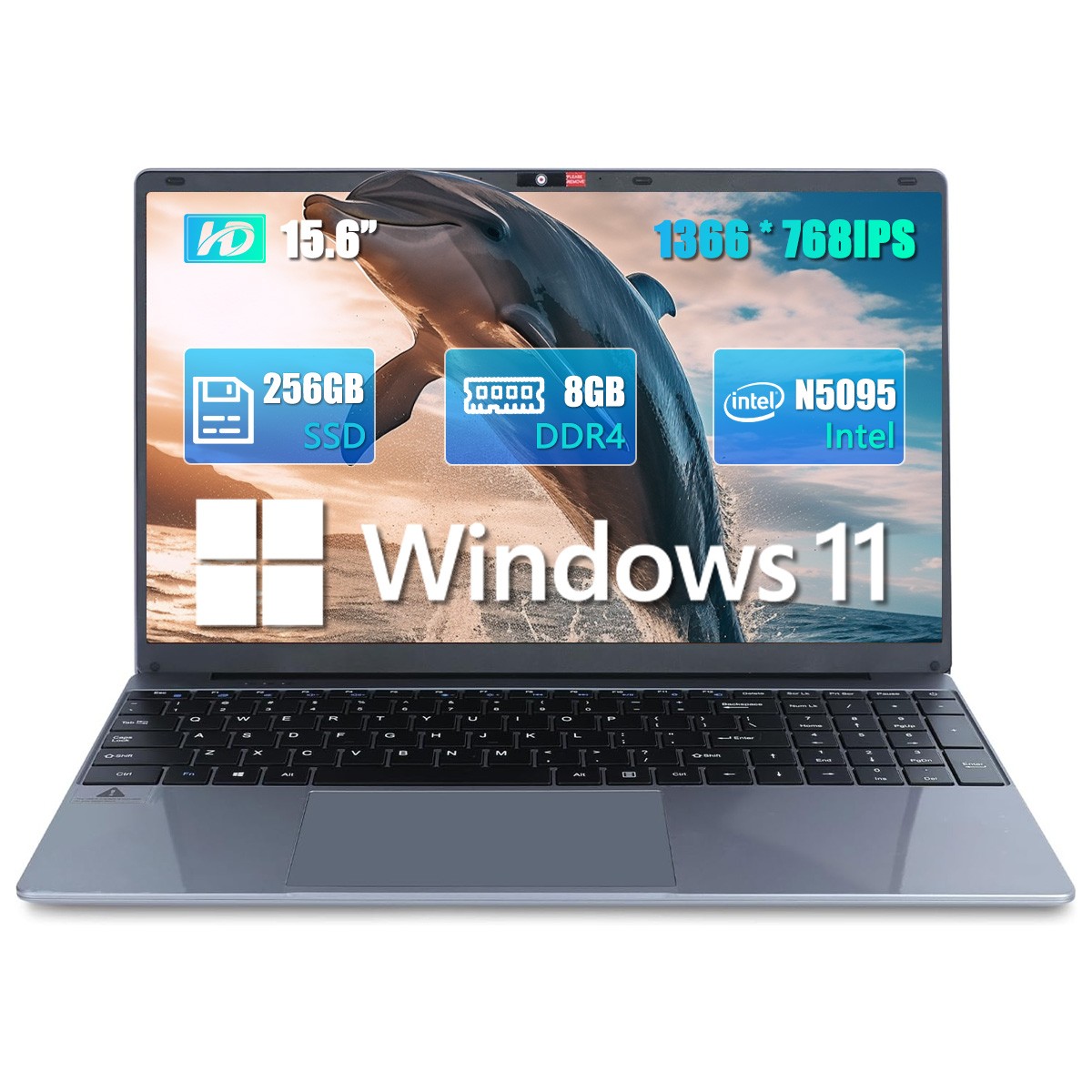 New 15.6″ Windows 11 Laptop, Intel Celeron N5095 8GB RAM 512GB SSD, Business