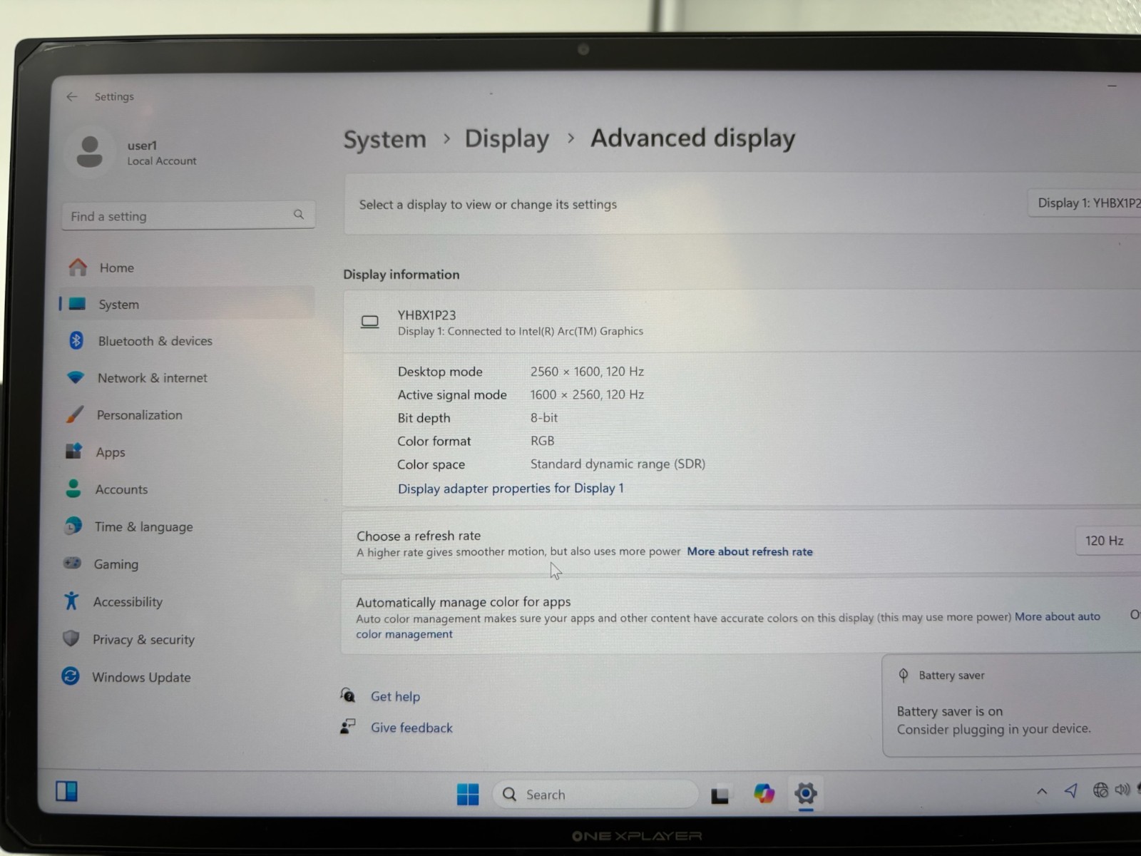 ONEXPLAYER X1 i 3-in-1 Gaming PC 10.95″ 32 GB RAM Ultra 7 155H 2 TB SSD