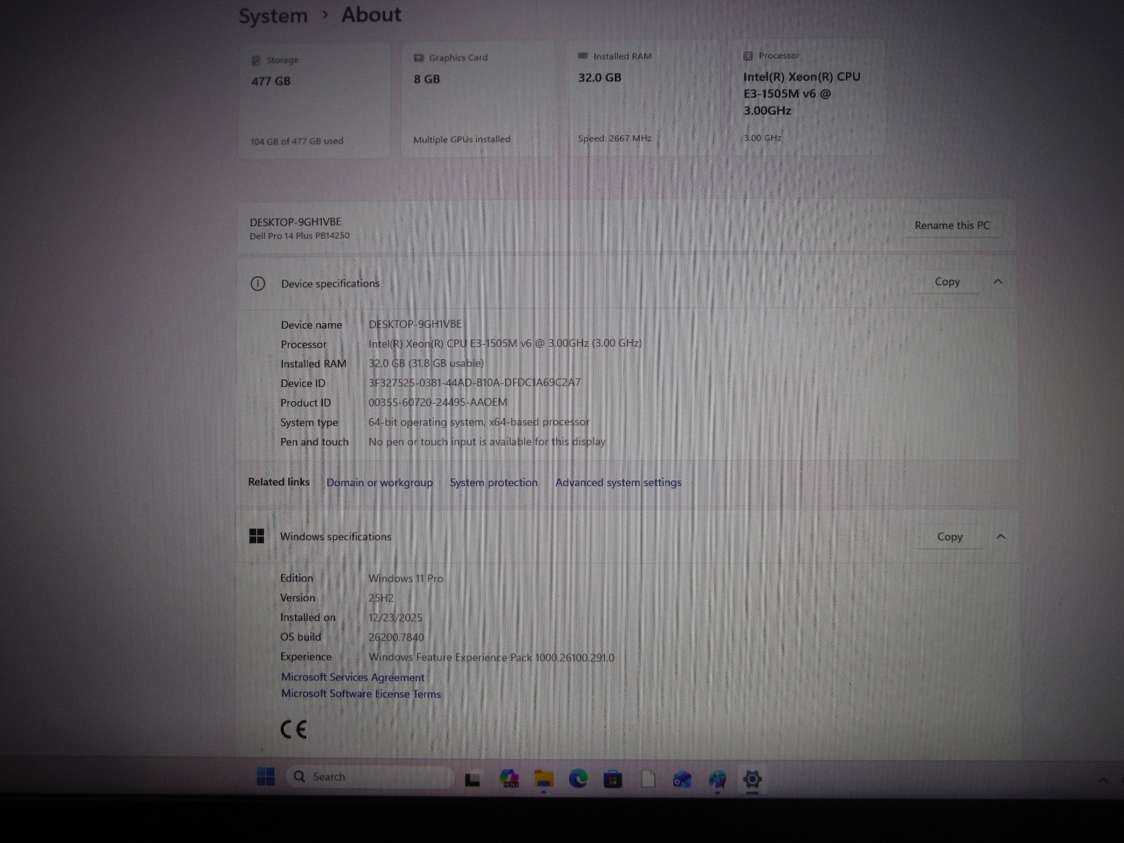 DELL PRECISION 7720 Xeon E3-1505M v6 32 GB RAM 512 GB SSD Win 11 PRO