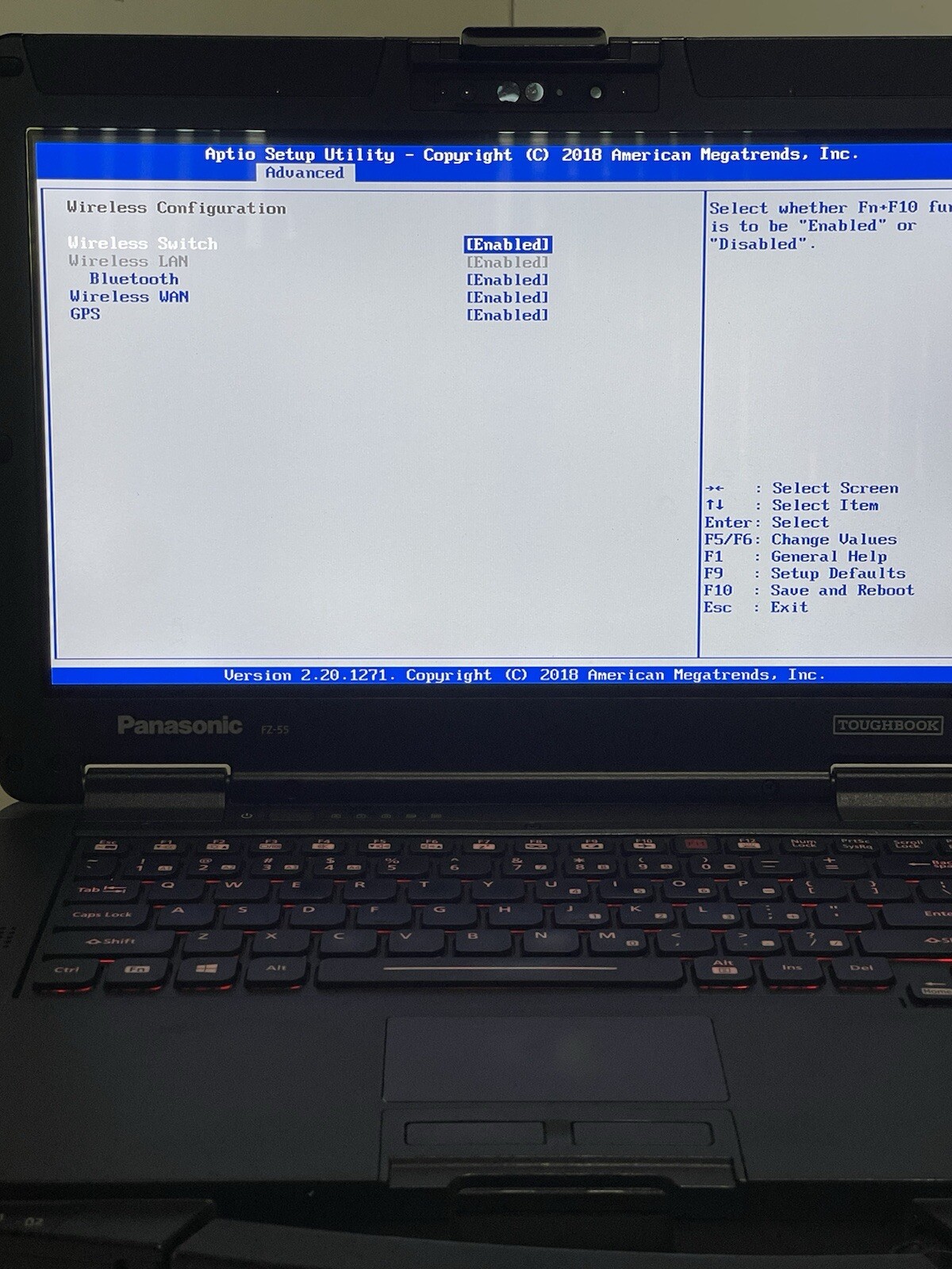 Panasonic Toughbook FZ-55C i5-8365U 16GB 512 GB NVMe Webcam W11 Touch Good