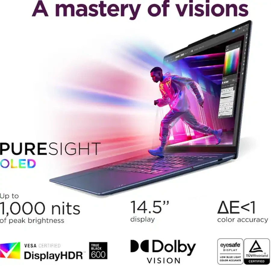 Lenovo Yoga Slim 7x 14.5″ 3K OLED Touch Snapdragon X Elite 32GB 1TB Blue