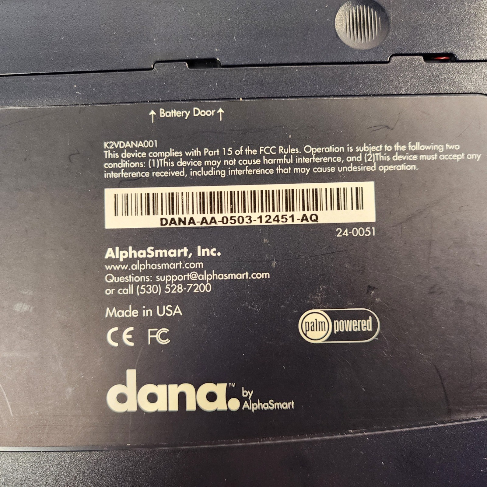 AlphaSmart Dana Palm OS Laptop Word Processor with Case Stylus Manual