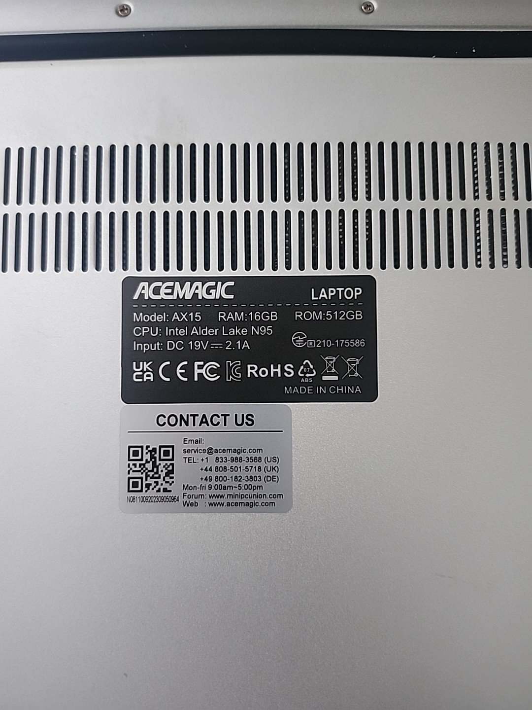 ACEMAGIC Laptop 2024, portátil con pantalla FHD de 16.1 pulgadas