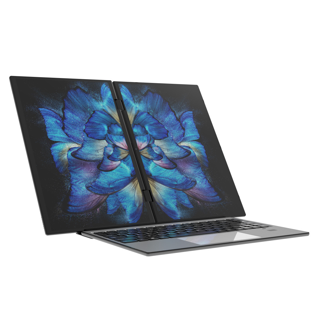 Dual Screen Laptop 14+14 Inch 2.2K Touch Screen Notebook DDR4 32GB 1TB SSD