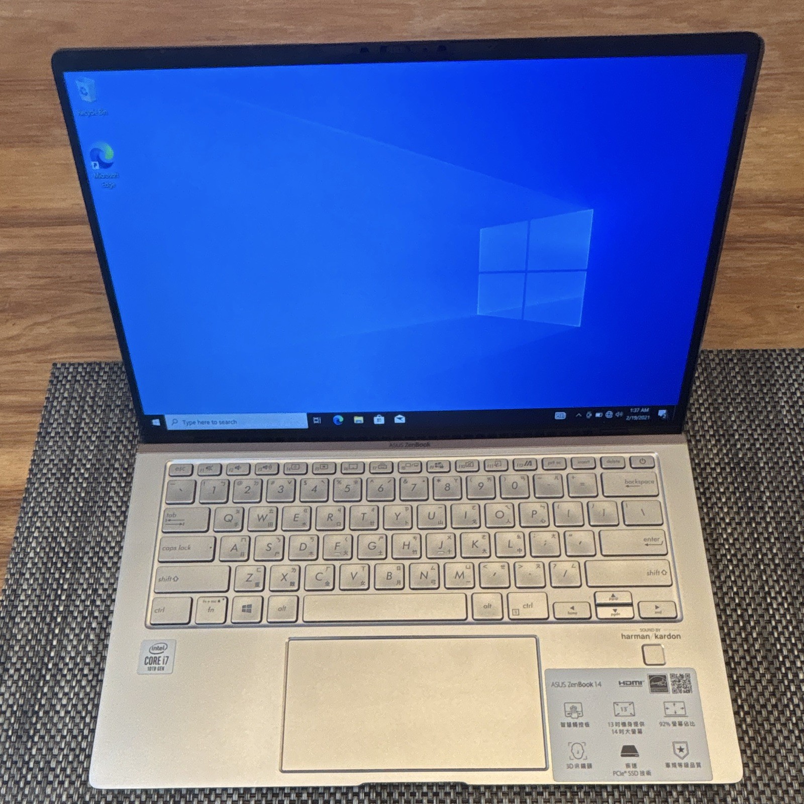 ASUS ZenBook 14 UX425JA 14” i7-10810U 32GB RAM 512GB SSD Windows 10 Laptop（04）