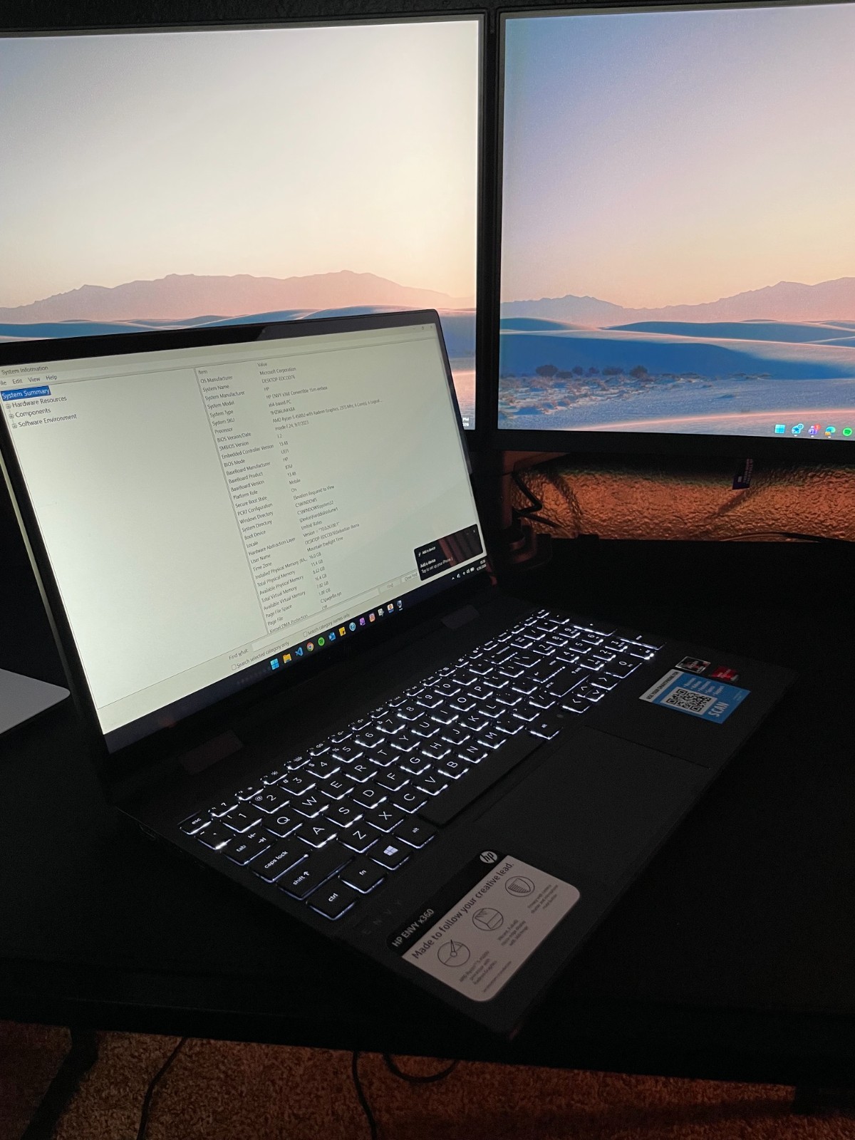 HP ENVY x360 15.6″ (256GB SSD, AMD Ryzen 5, 4.30 GHz, 16GB) Notebook/Laptop -…