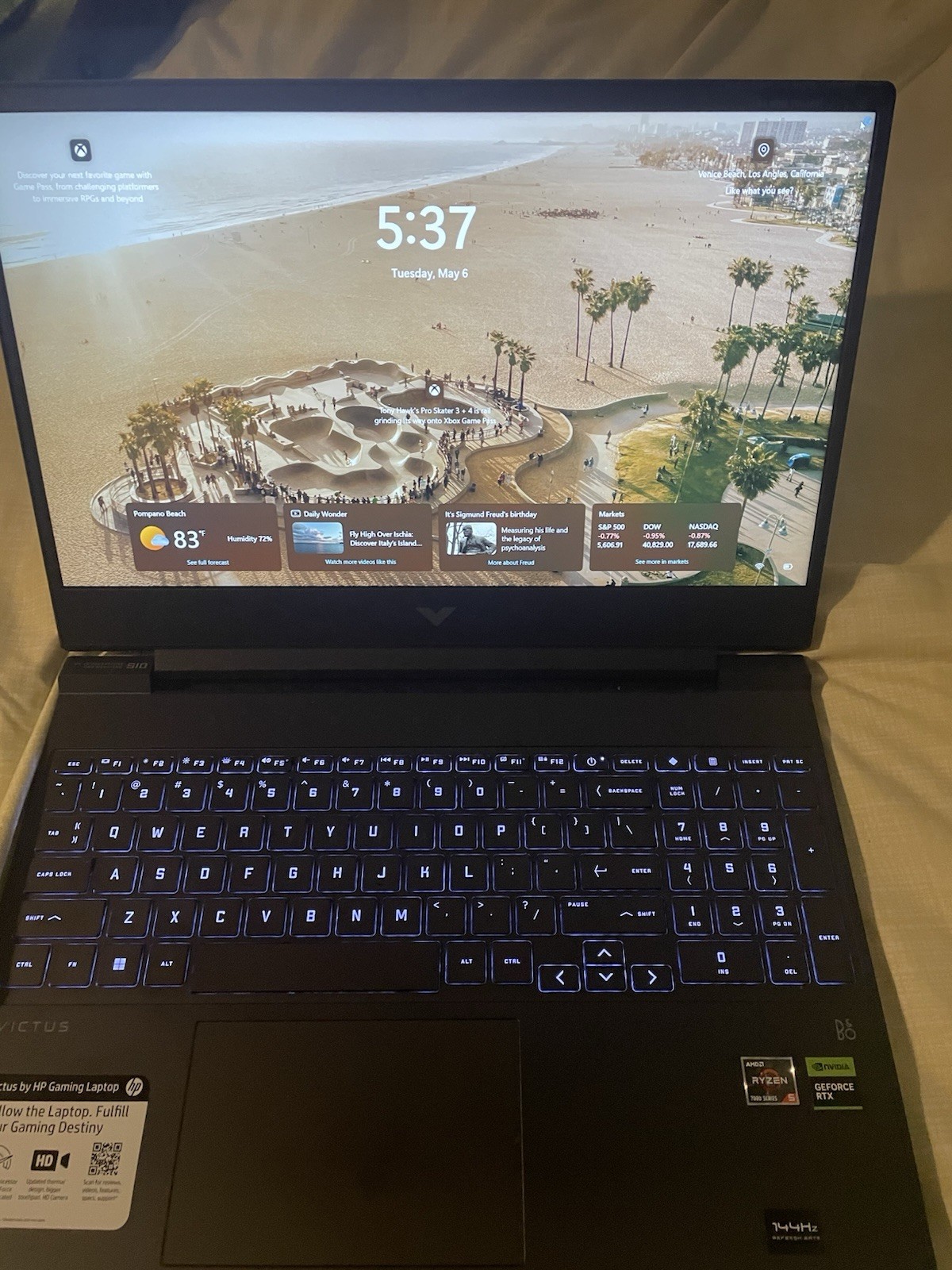 HP Victus 15-FB1013DX ( 512GB SSD ,8GB, Ryzen 5 7535HS , RTX 2050 )Gaming laptop