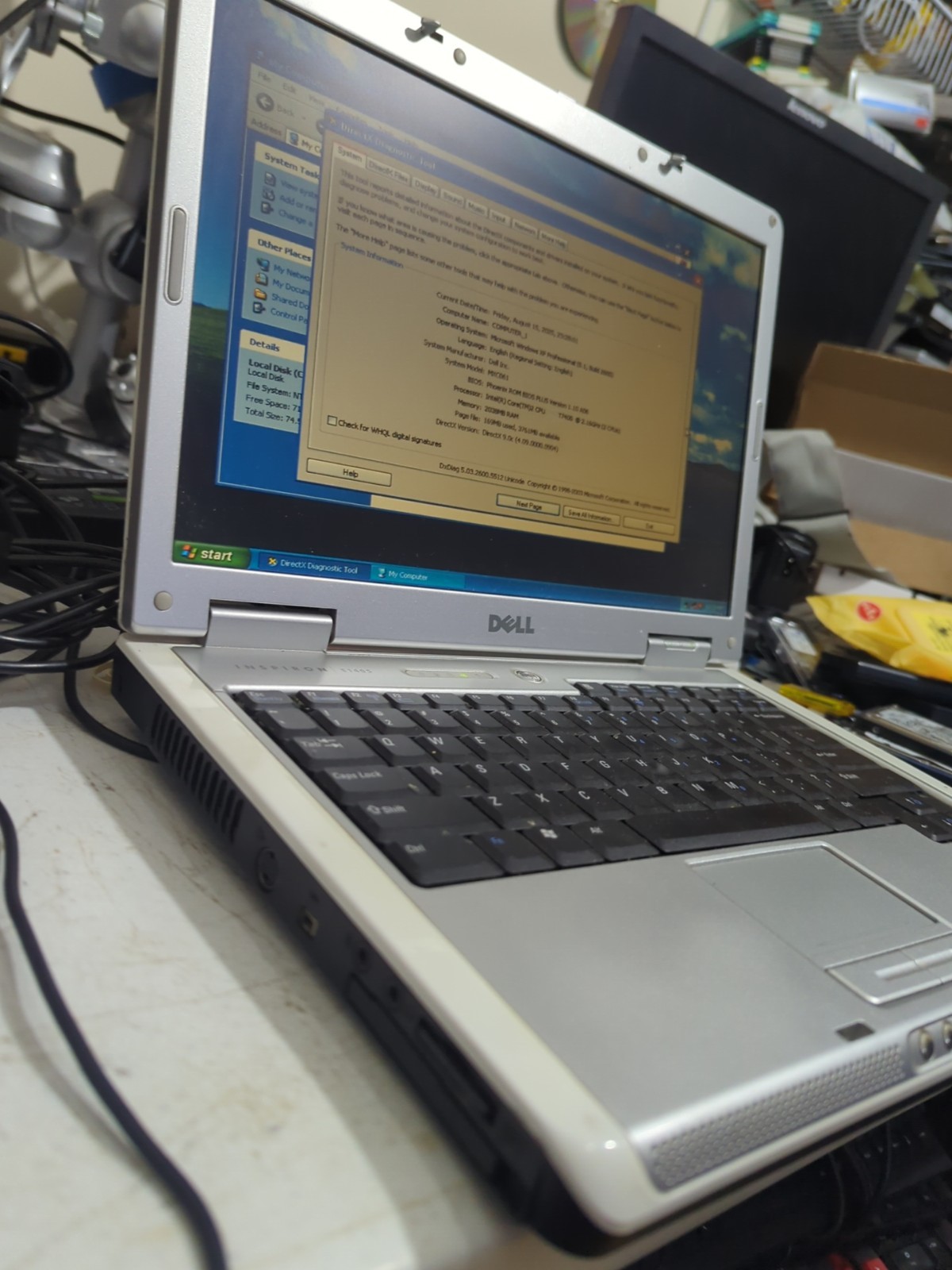 Dell Inspiron E1405 Laptop (xp-c2d-2gb Ram-80gb SSD – Dvd-rw – Wi-Fi)