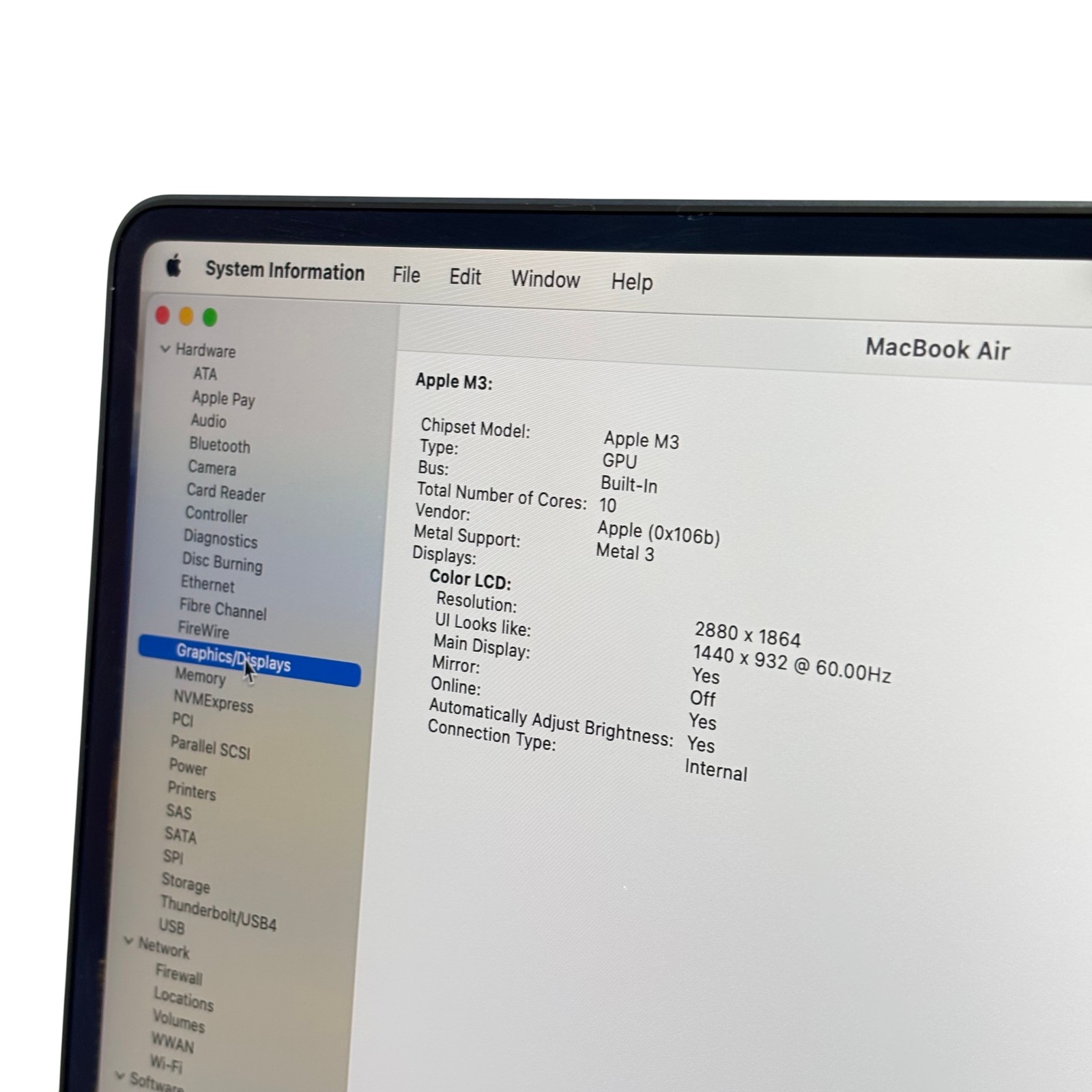 Apple MacBook Air (2024) MRYU3LL/A M3 4.05GHz 8GB RAM 256GB SSD 15.3” Midnight