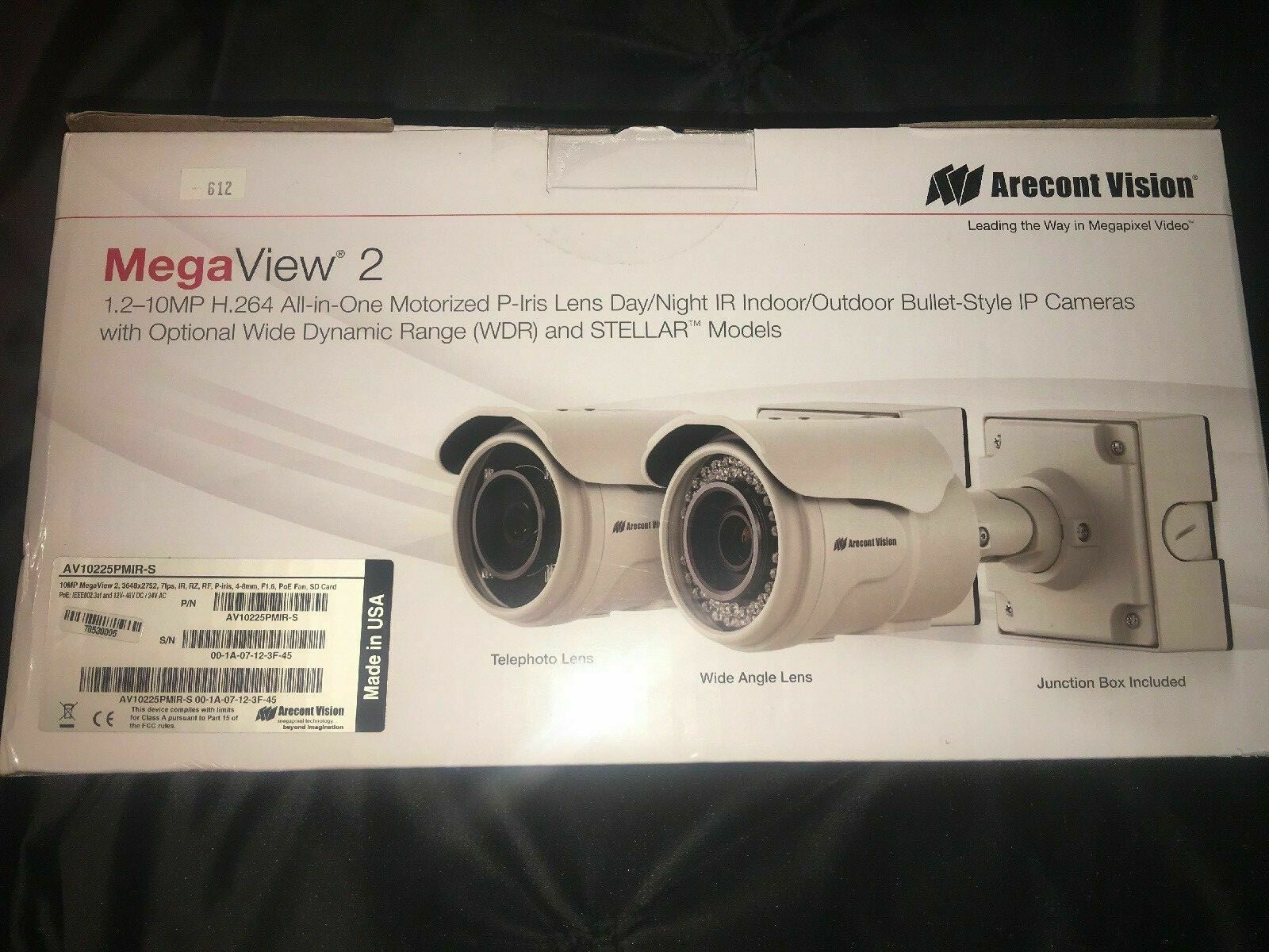 NIB Arecont Vision MegaView 2 AV10225PMIR-S 10 MP Camera *Authorized Reseller*