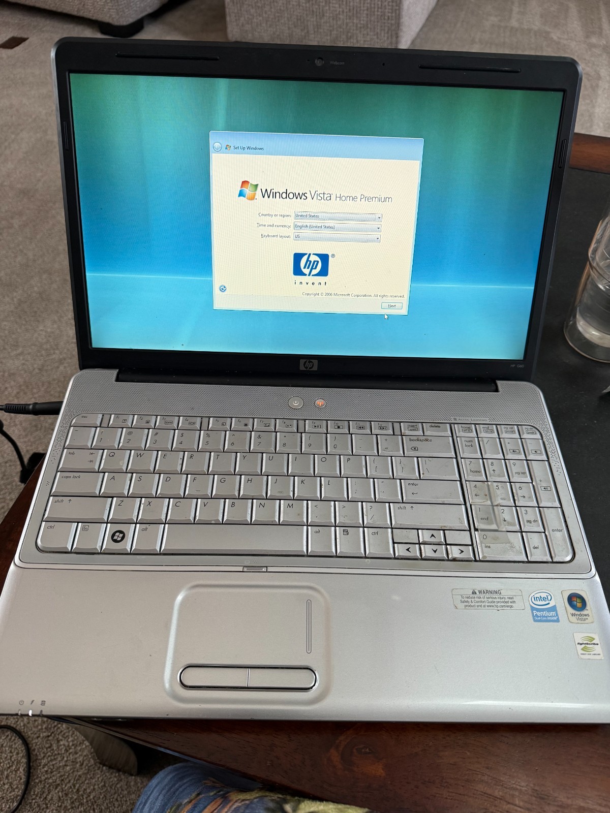 HP G60 Intel Dual-Core T4200 2.0GHz 3 GB Gaming Tested Working, No Charger