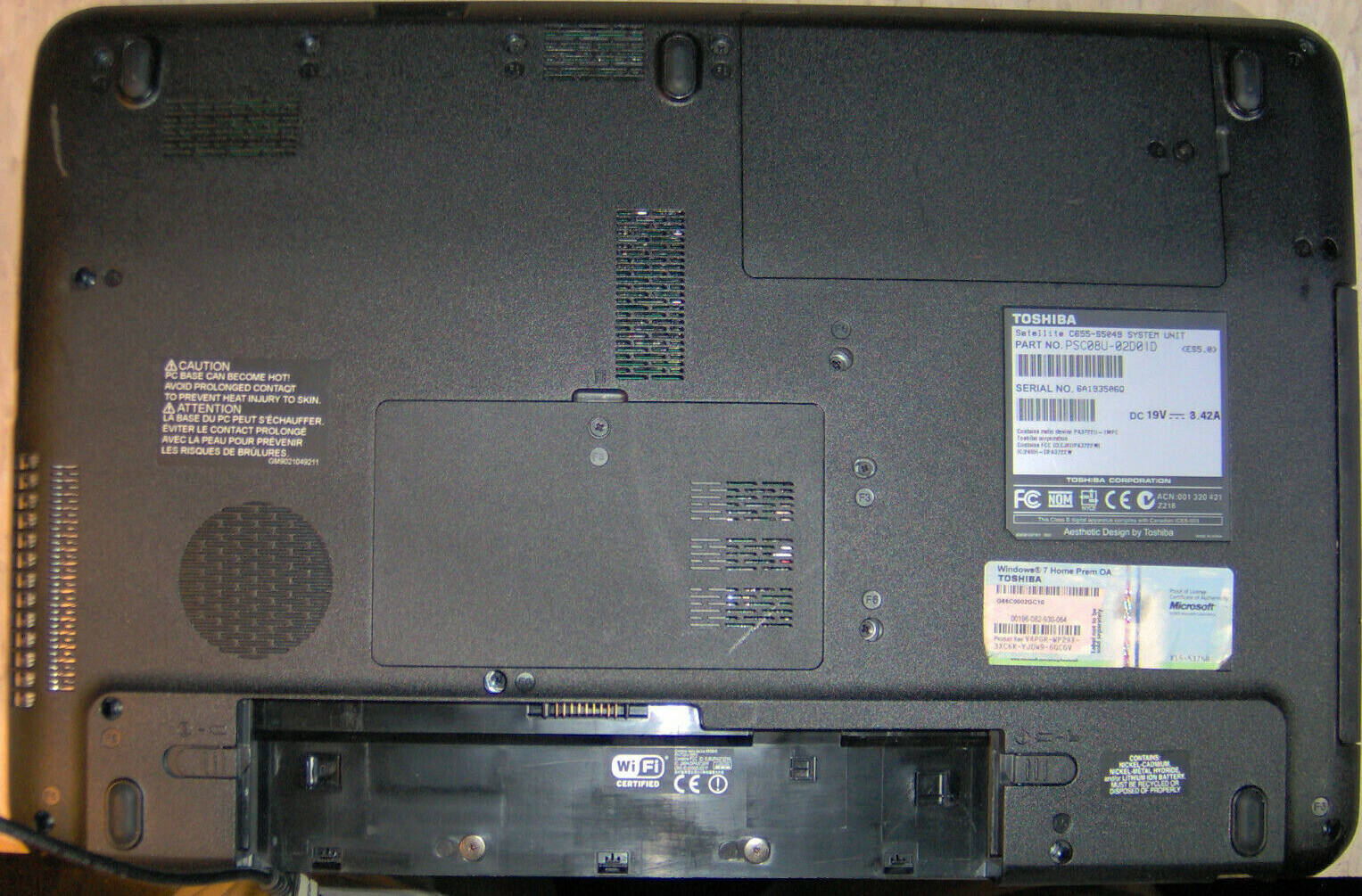 Used Toshiba Satellite C655 S5049 Laptop Computer Windows 10 HD 232 gb (#2)